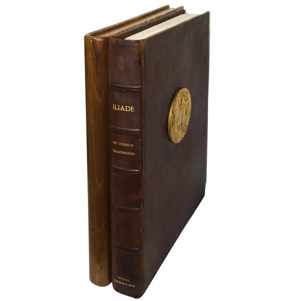 Giorgio De Chirico - N°2 Volumes of the ILIAD illustrated by Giorgio De Chirico and translated by Salvatore Quasimodo
