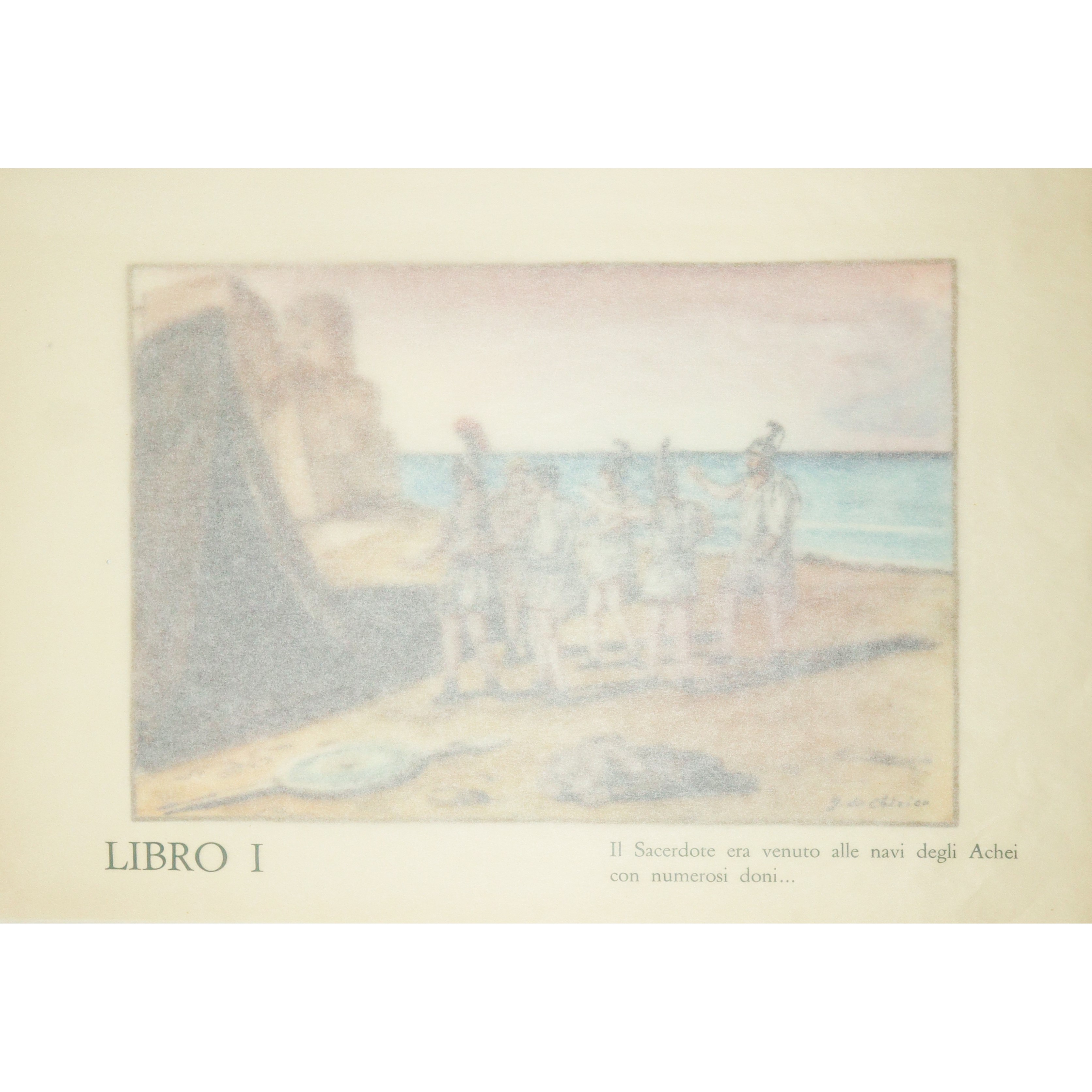 N°2 Volumi dell'ILIADE illustrata da Giorgio De Chirico e tradotta da Salvatore Quasimodo
