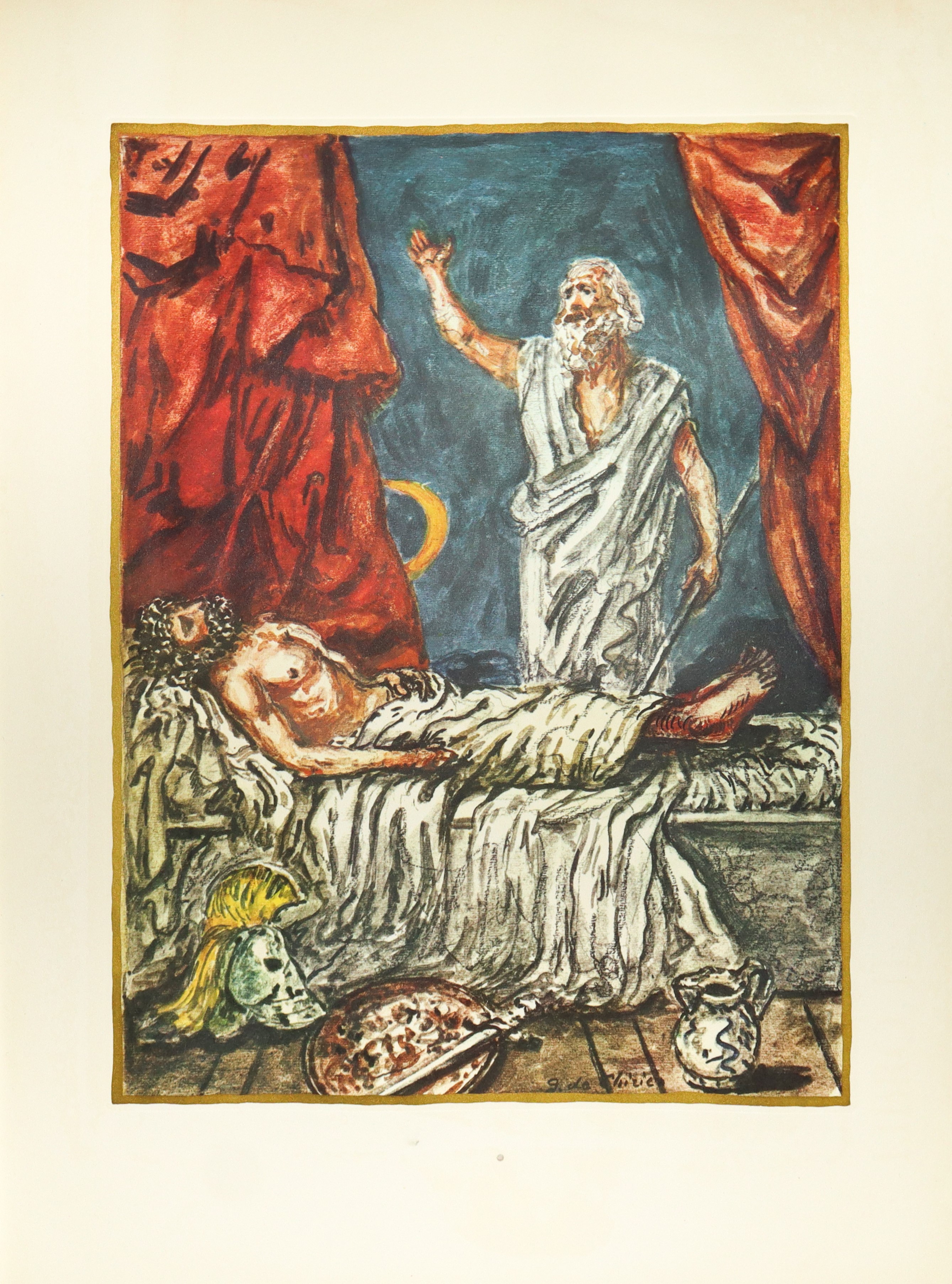 N°2 Volumi dell'ILIADE illustrata da Giorgio De Chirico e tradotta da Salvatore Quasimodo