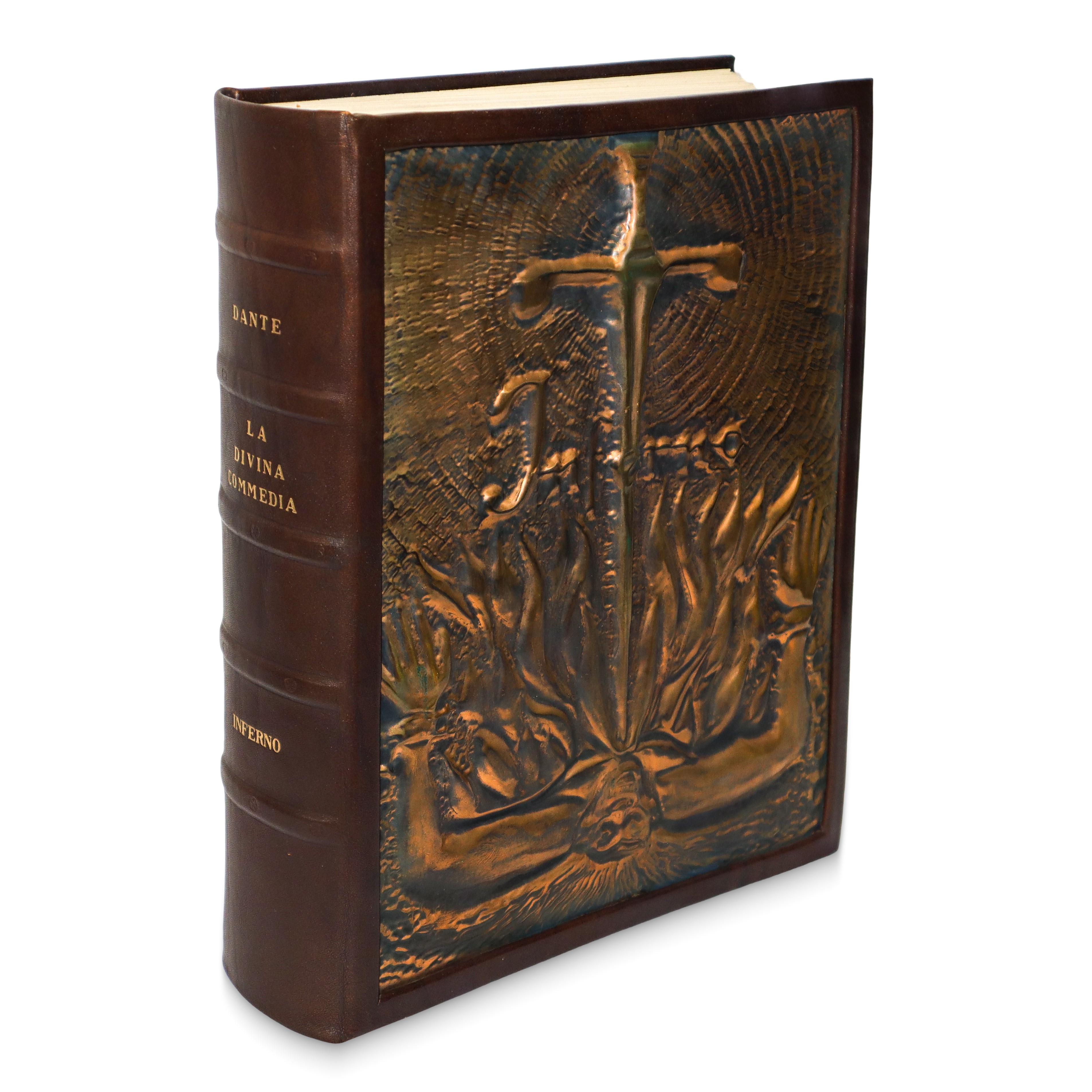 N°6 Volumi rilegati in 3 volumi (inferno-Purgatorio-Paradiso) della DIVINA COMMEDIA illustrata da...