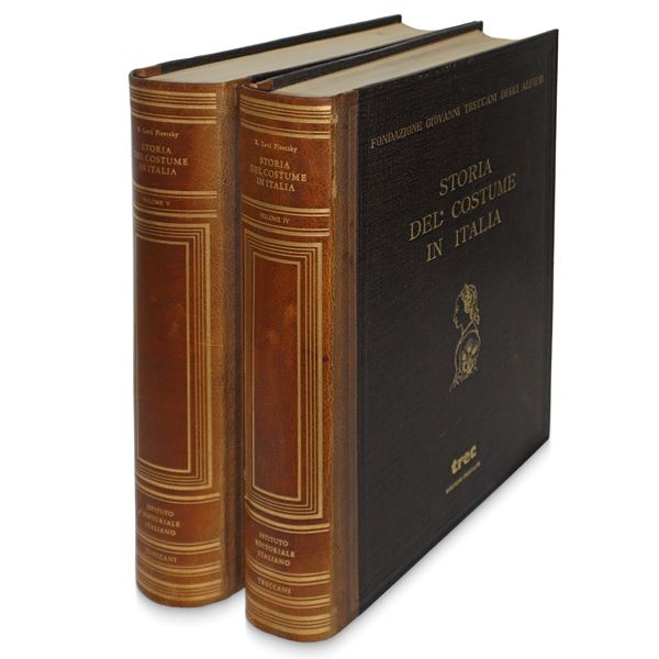 N°2 Volumes HISTORY OF COSTUME IN ITALY, volume IV and volume V