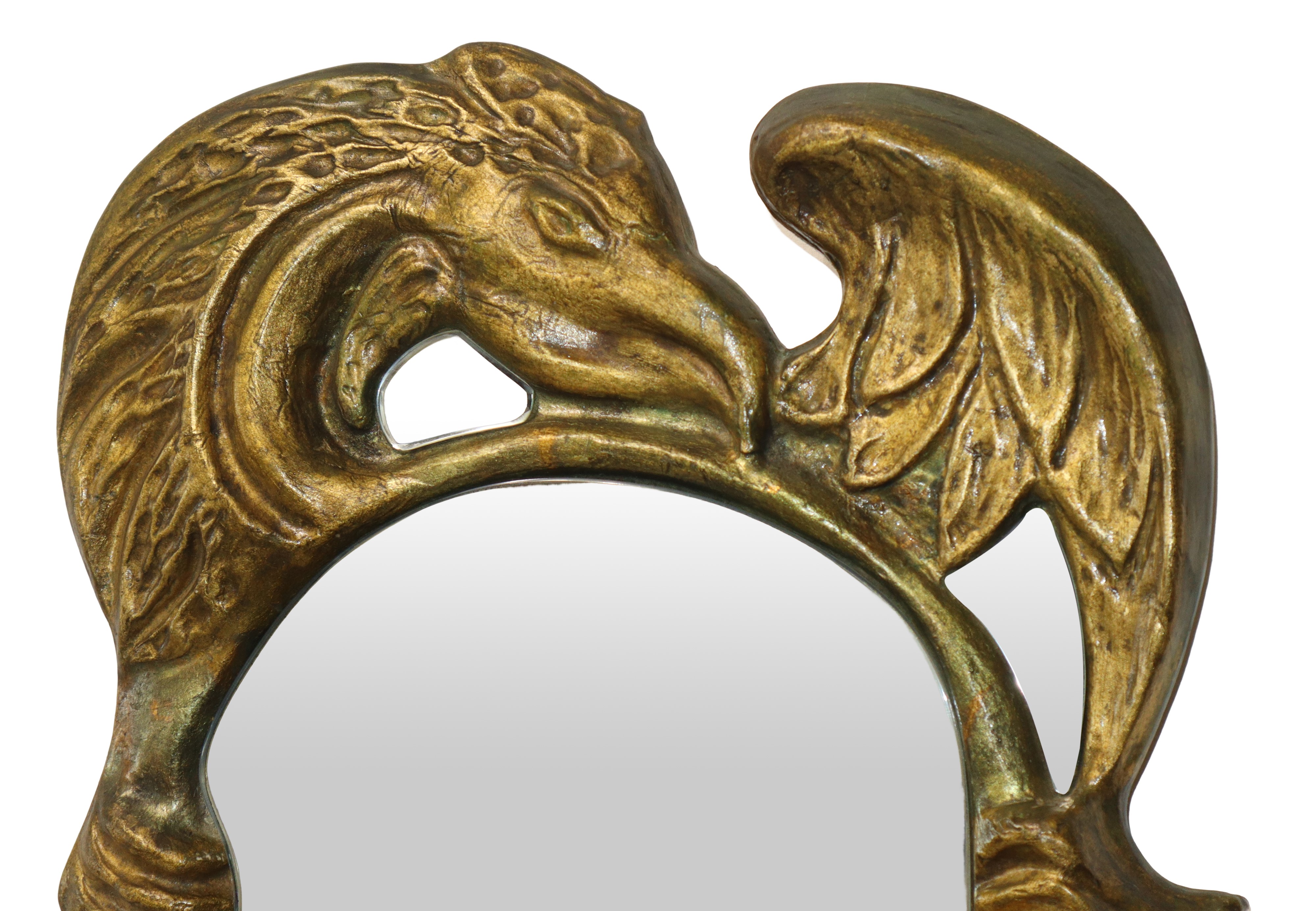 Specchiera in legno dorato, 45 × 44 cm