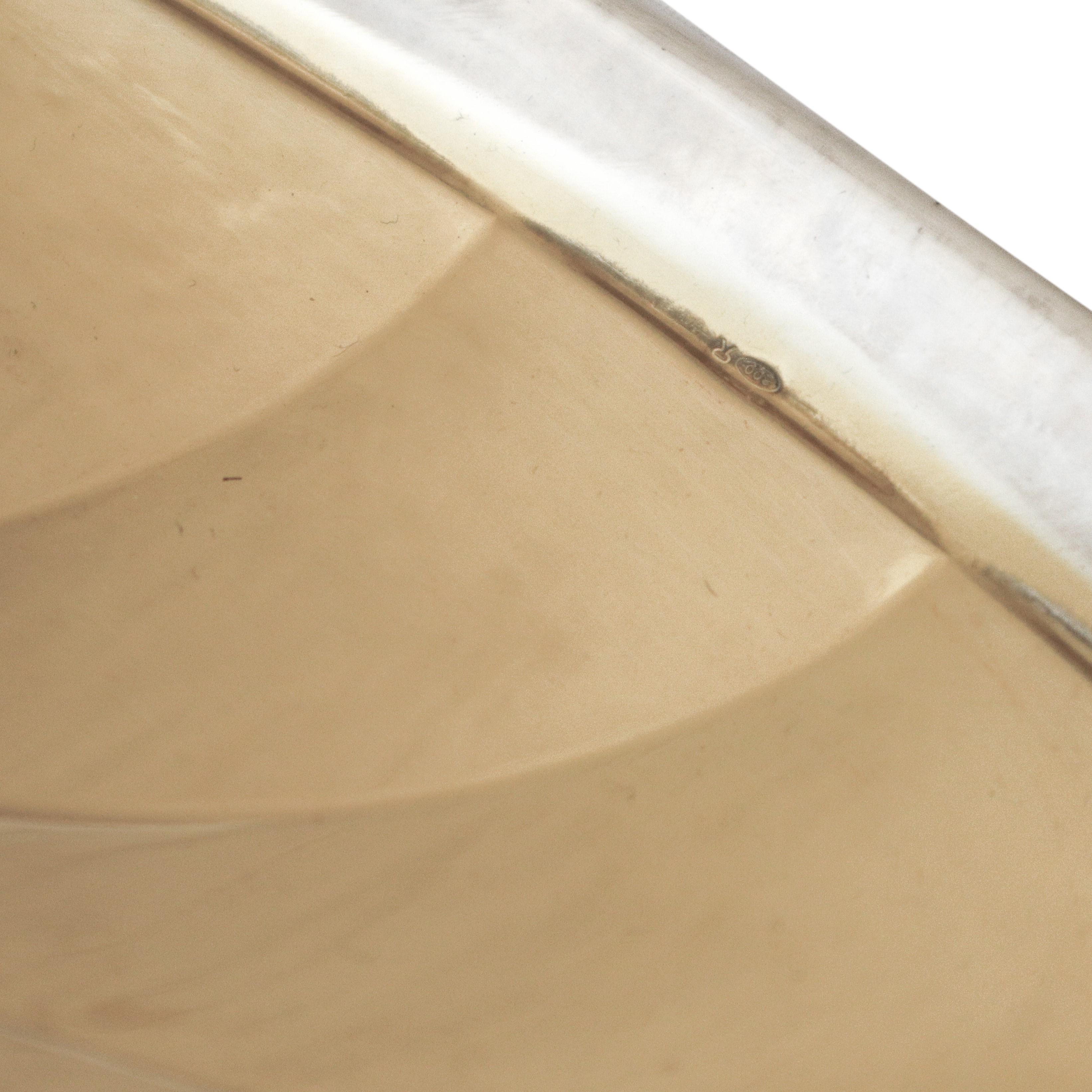 Ciotola in argento 800 e argento vermeil