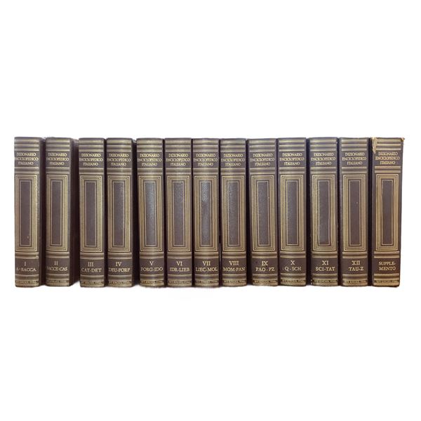 Treccani Encyclopedic Dictionary 12 volumes + supplement