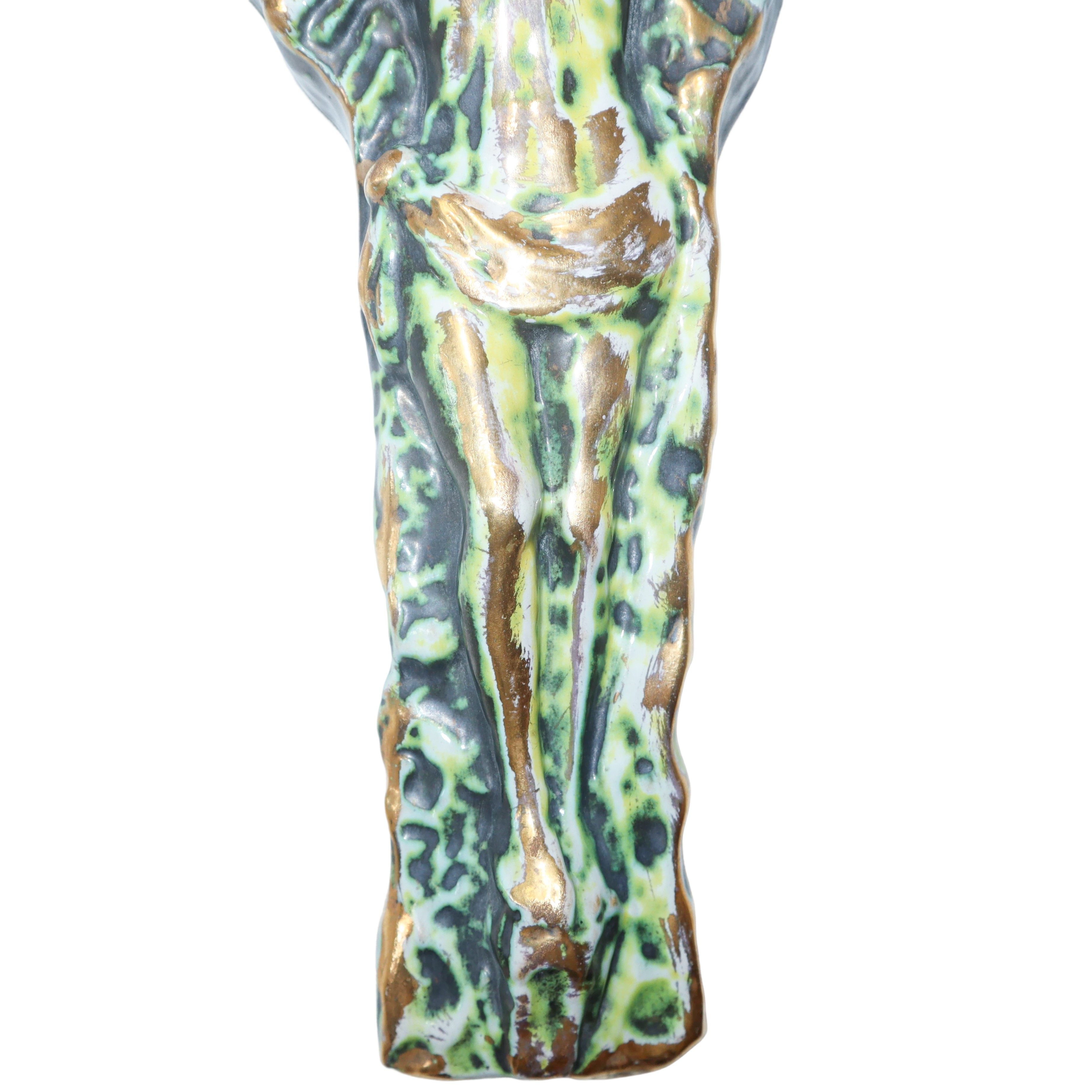 Antonino Ragona - Crocifisso in Maiolica Invetriata di Caltagirone
