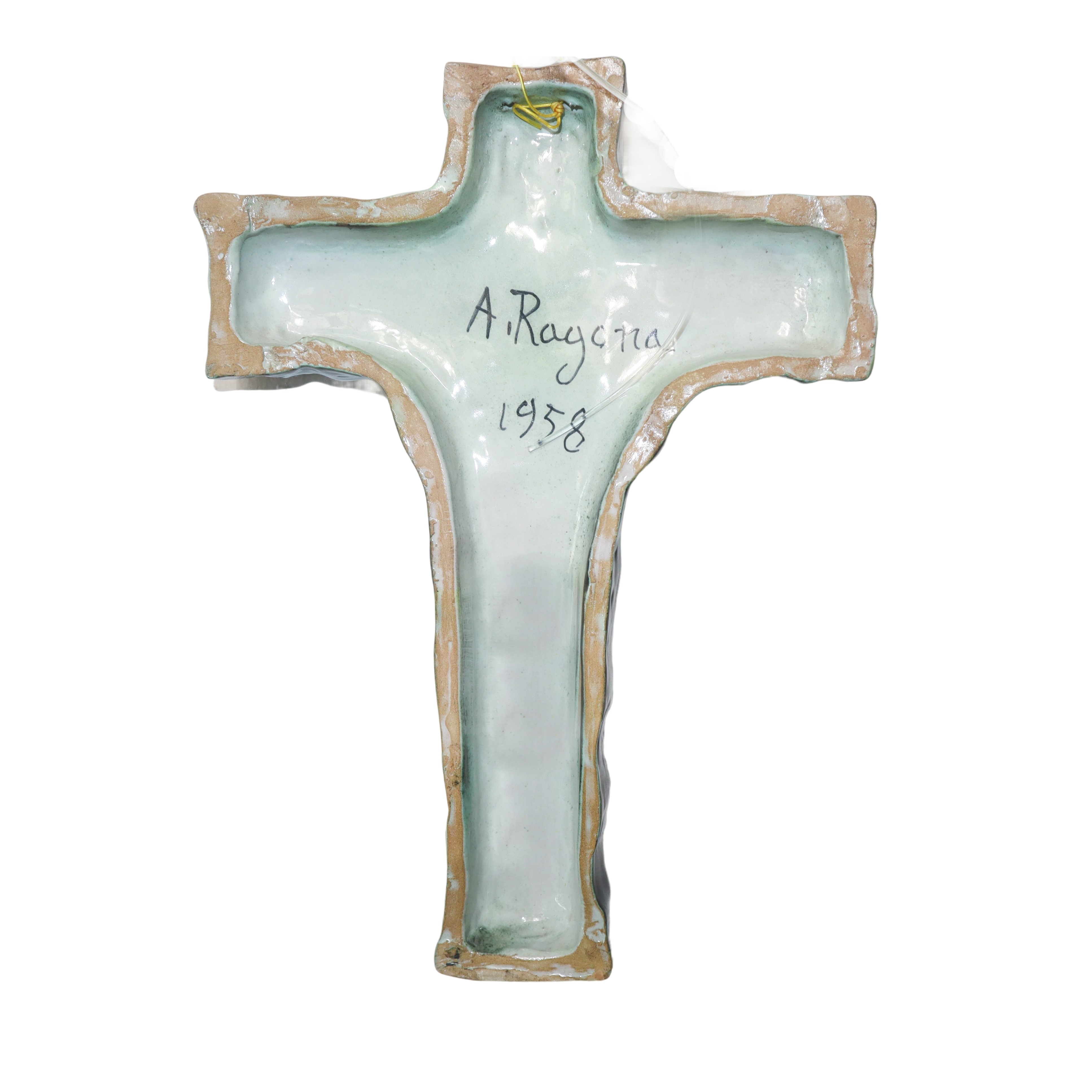 Antonino Ragona - Crocifisso in Maiolica Invetriata di Caltagirone