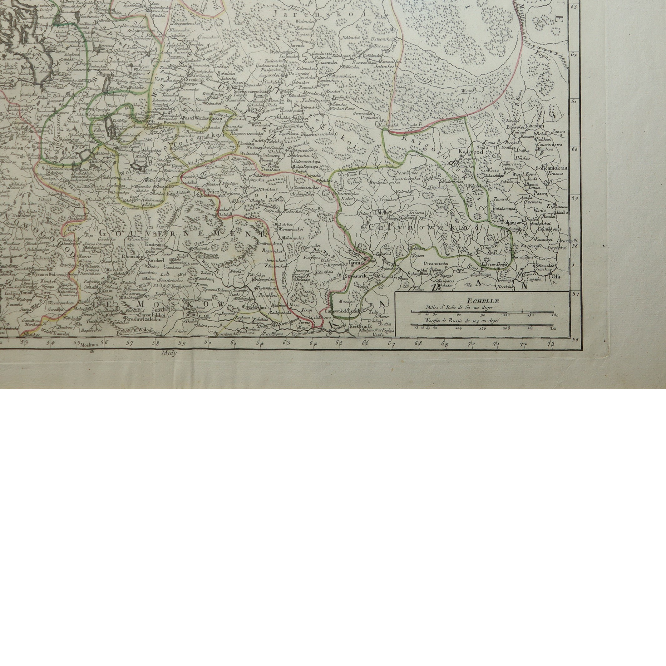 Vaugondy - Russia Settentrionale Europea