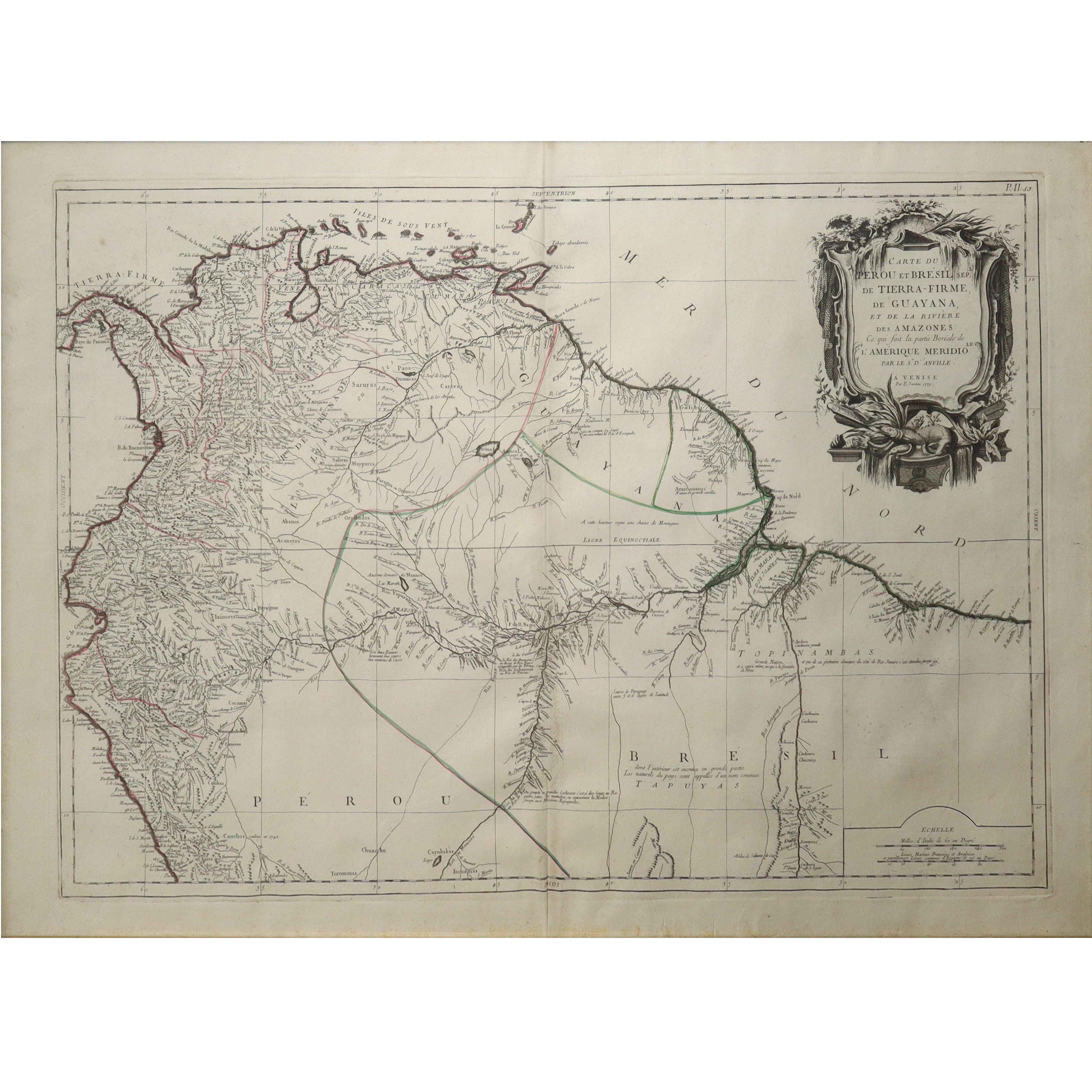 Paolo Santini - Cartina Colombia, Venzuela, Guyana