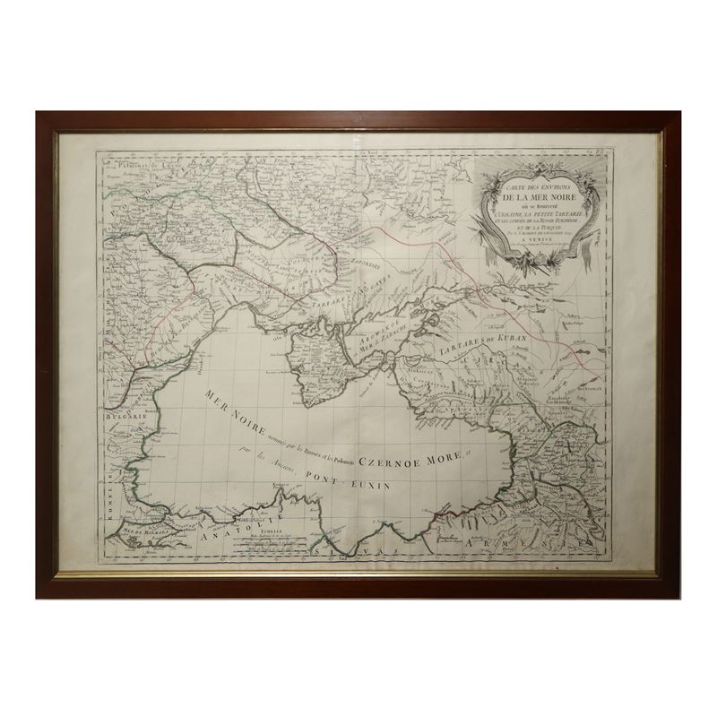 Paolo Santini - Carte Des Enviros De la Mere Noire: L'ukrayne, la Petite Tartarie, Et Les Confins...