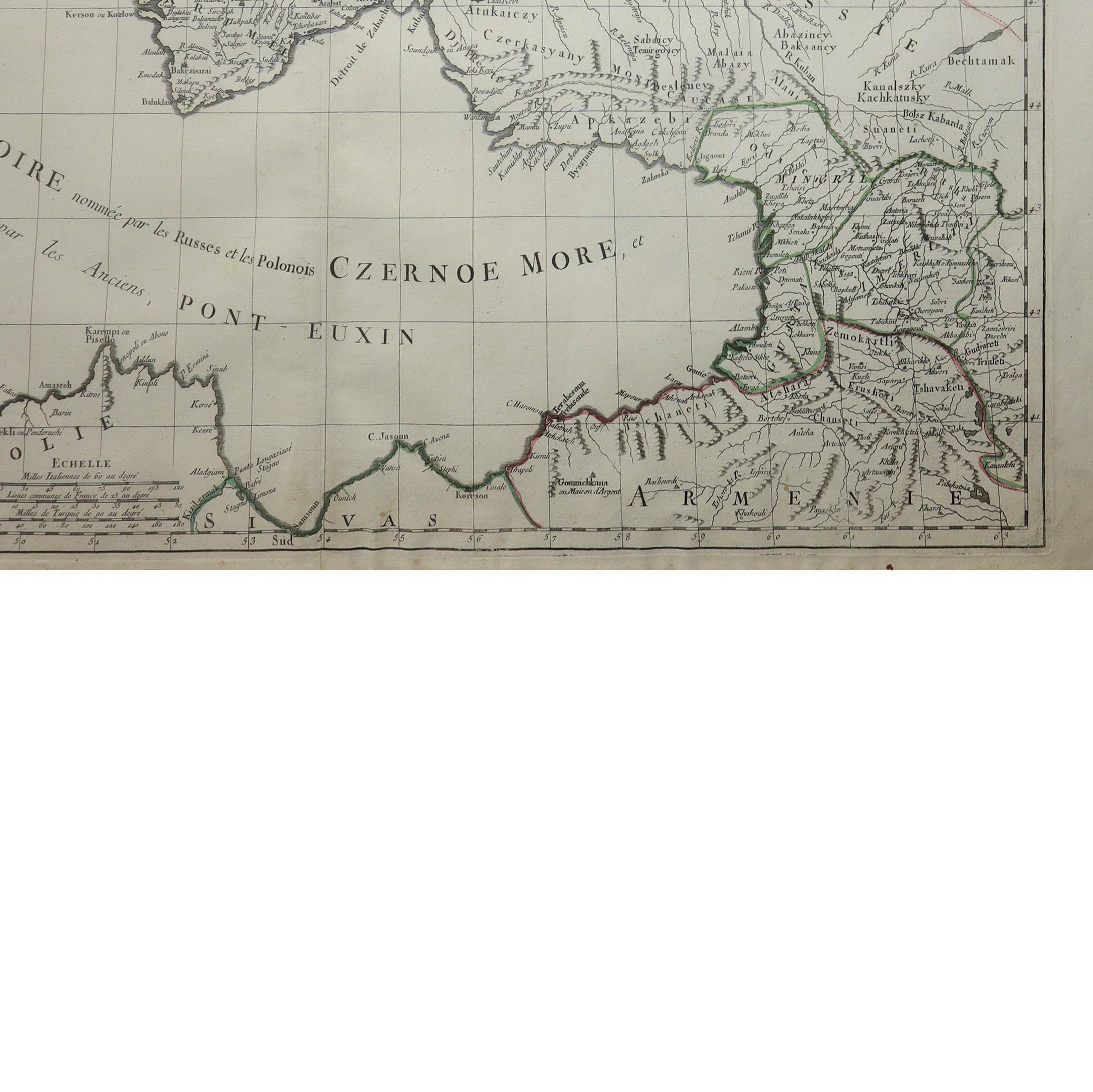 Paolo Santini - Carte Des Enviros De la Mere Noire: L'ukrayne, la Petite Tartarie, Et Les Confins...