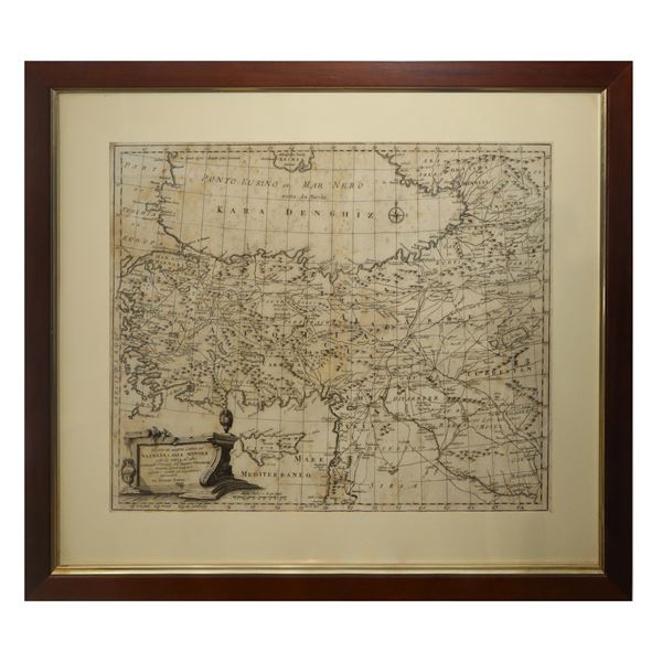 Emanuel Bowen - &quot;New and accurate map of Anatolia and Asia Minor with Syria and other bordering provinces of the Ottoman Empire&quot;