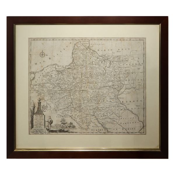 Emanuel Bowen - &quot;New and accurate map of Poland, Lithuanians &amp; co. divided into Palatinates&quot;