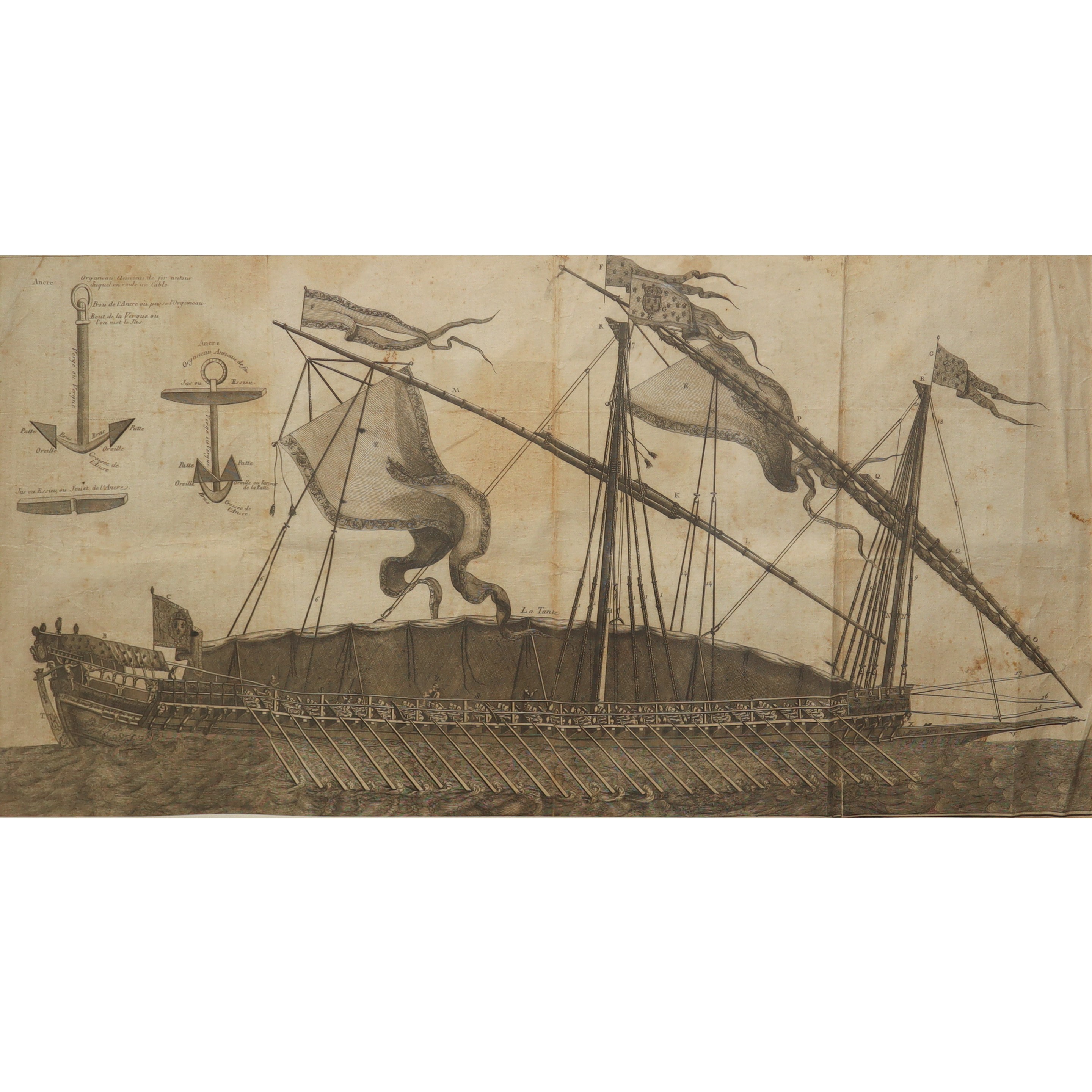 Jacques-nicolas Bellin - Descrizione di una Galea e della Sua Ancora