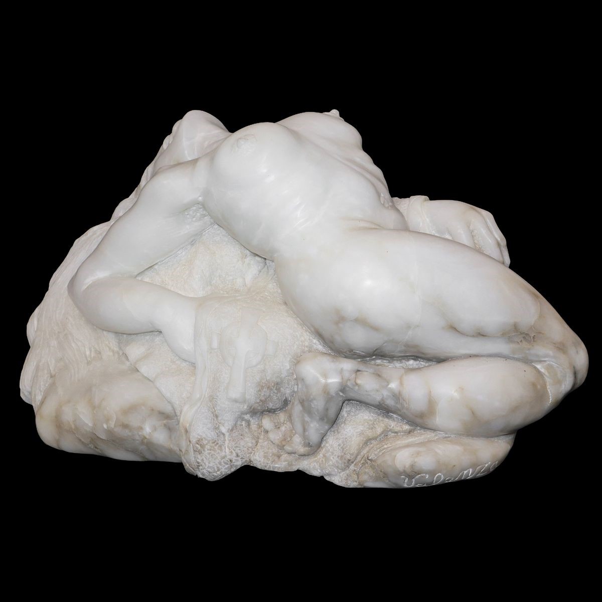 Extasy, grande scultura in marmo alabastrino