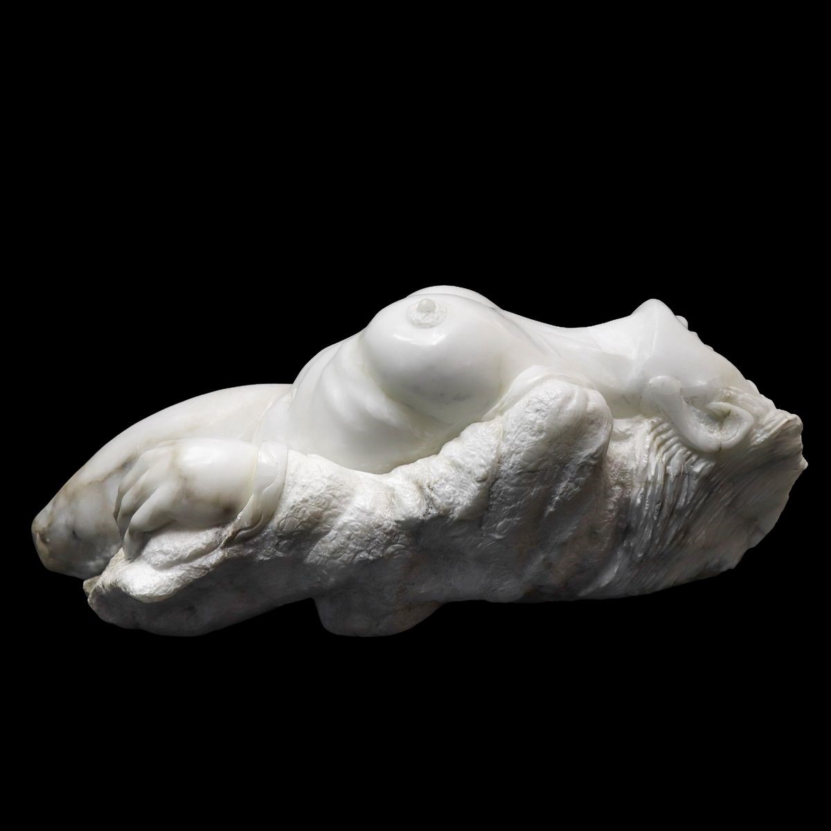 Extasy, grande scultura in marmo alabastrino