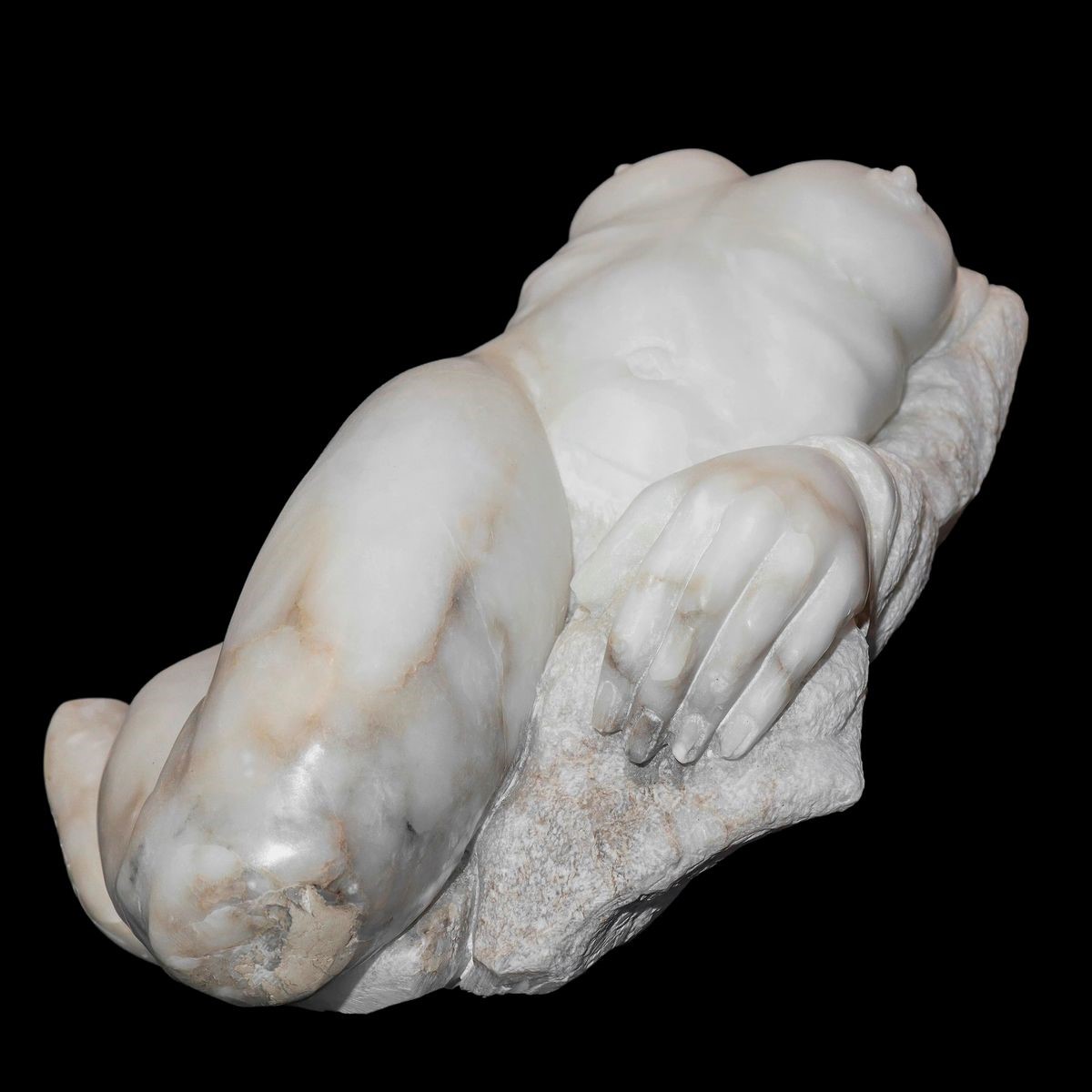 Extasy, grande scultura in marmo alabastrino