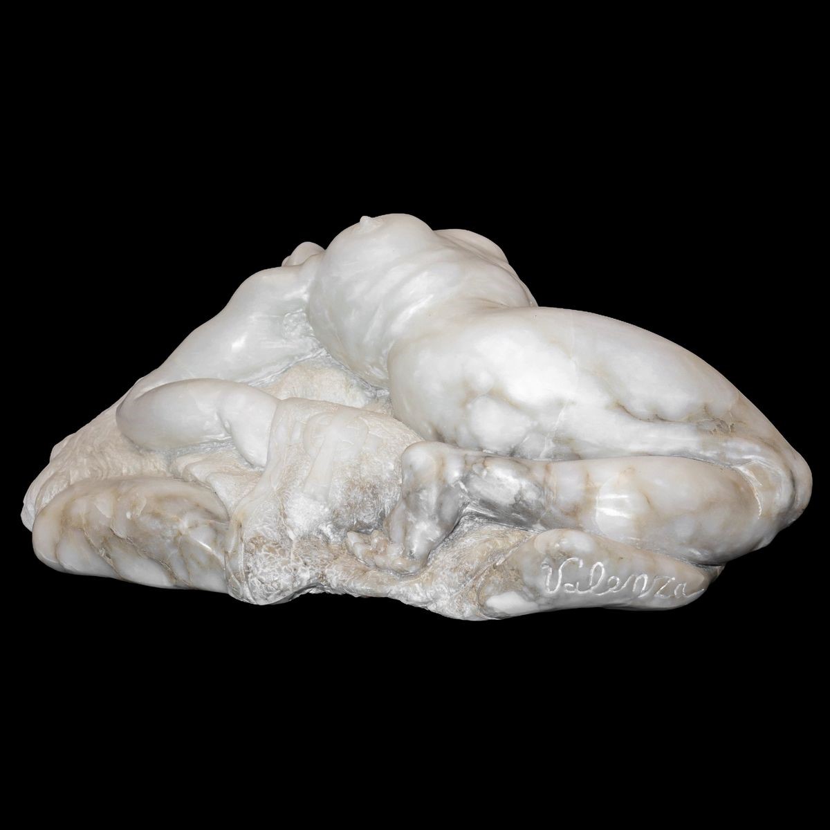 Extasy, grande scultura in marmo alabastrino