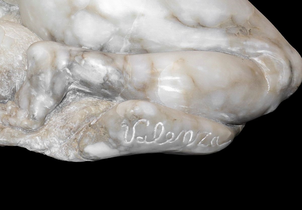 Extasy, grande scultura in marmo alabastrino