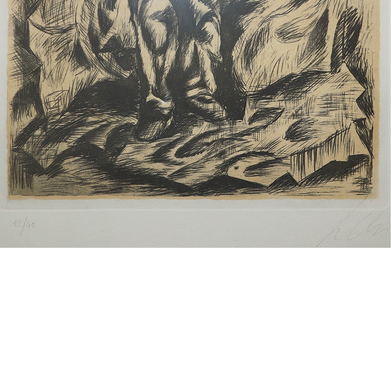 Sandro Chia - Figura di Uomo in Catene