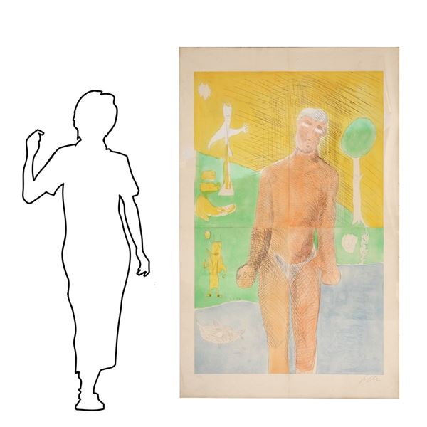 Sandro  Chia - Figura di uomo