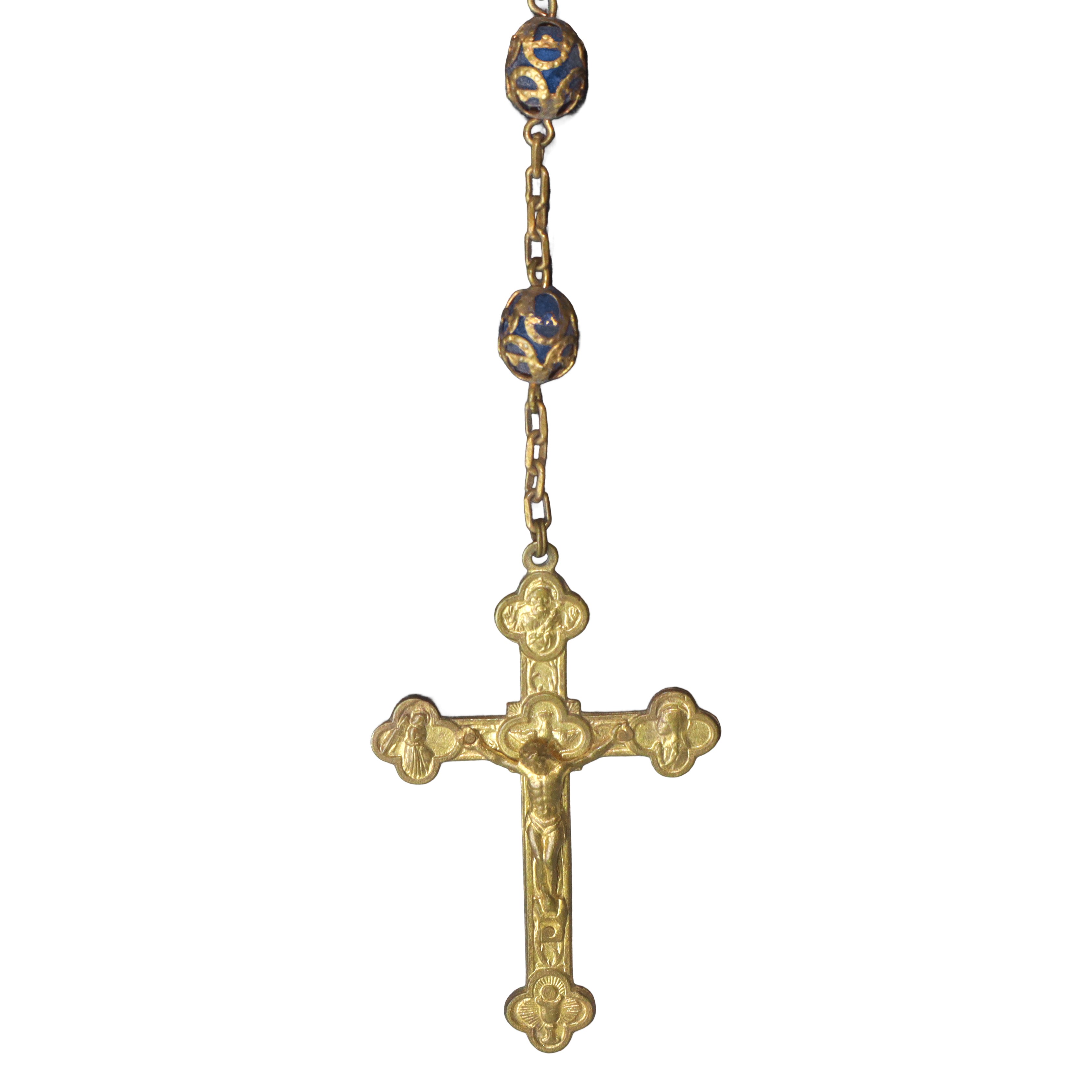 Collana rosario con Crocifisso con grani