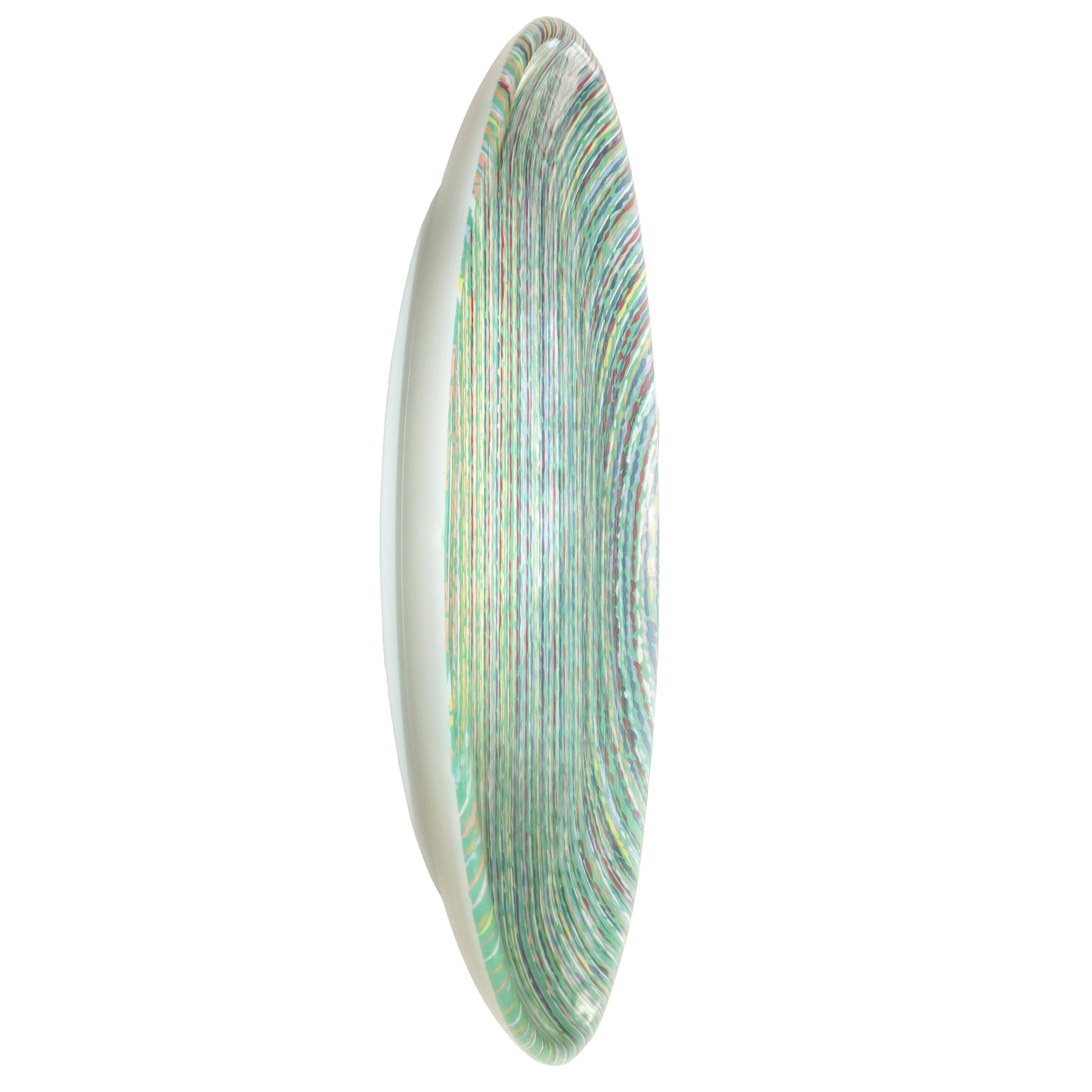 Piatto da muro in ceramica invetriata