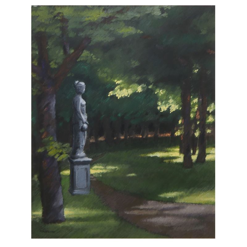 Carlo Maiolini - Giardino con Statua