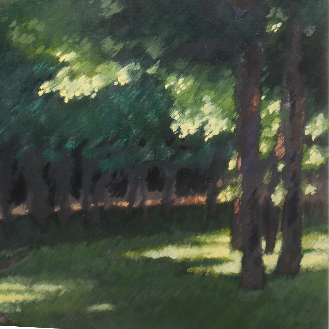 Carlo Maiolini - Giardino con Statua