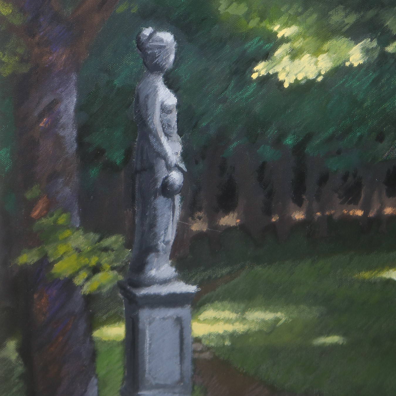 Carlo Maiolini - Giardino con Statua