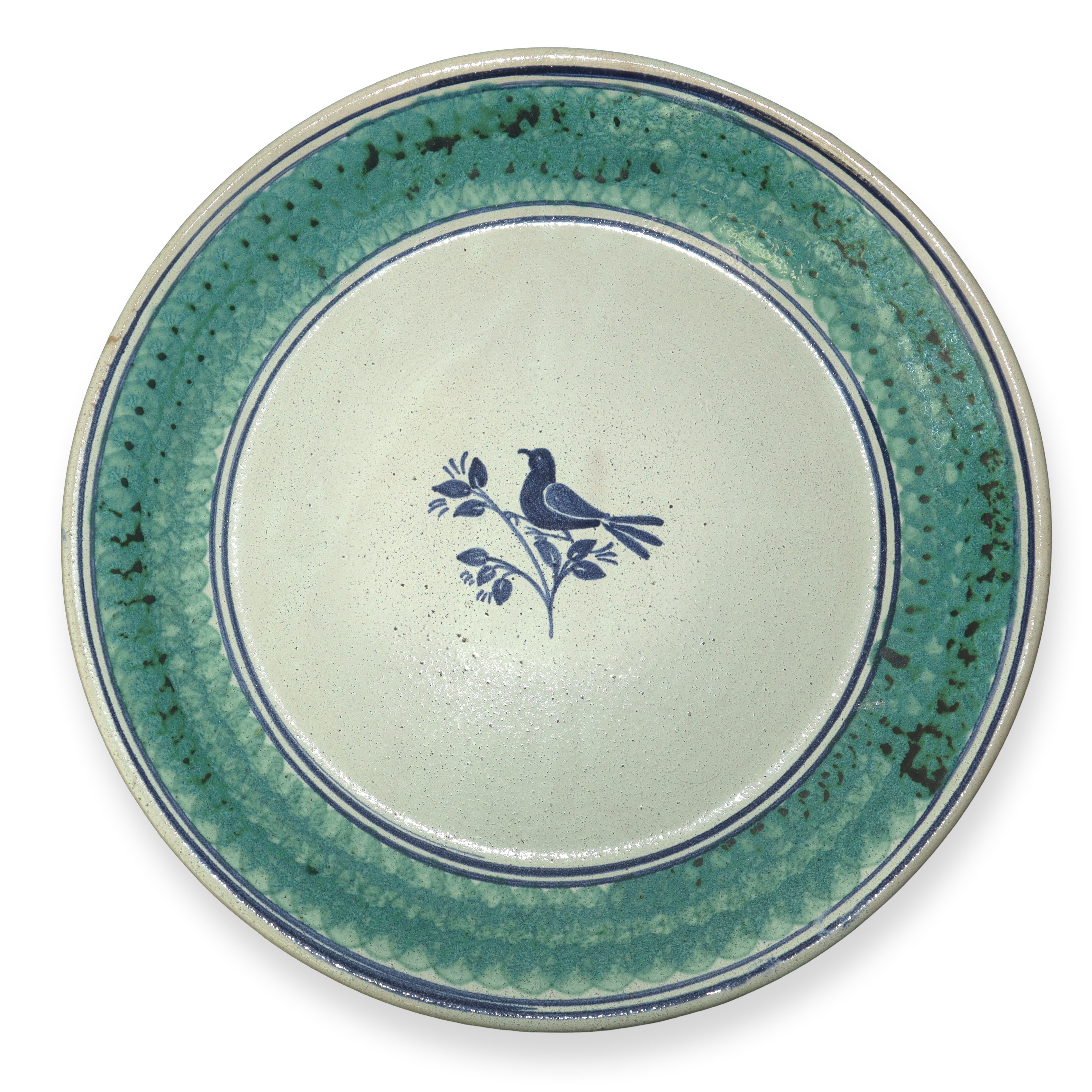 Alessi Ceramiche - Versatotoio in Maiolica di Caltagirone con Uccellino sul Fronte con Piatto in ...