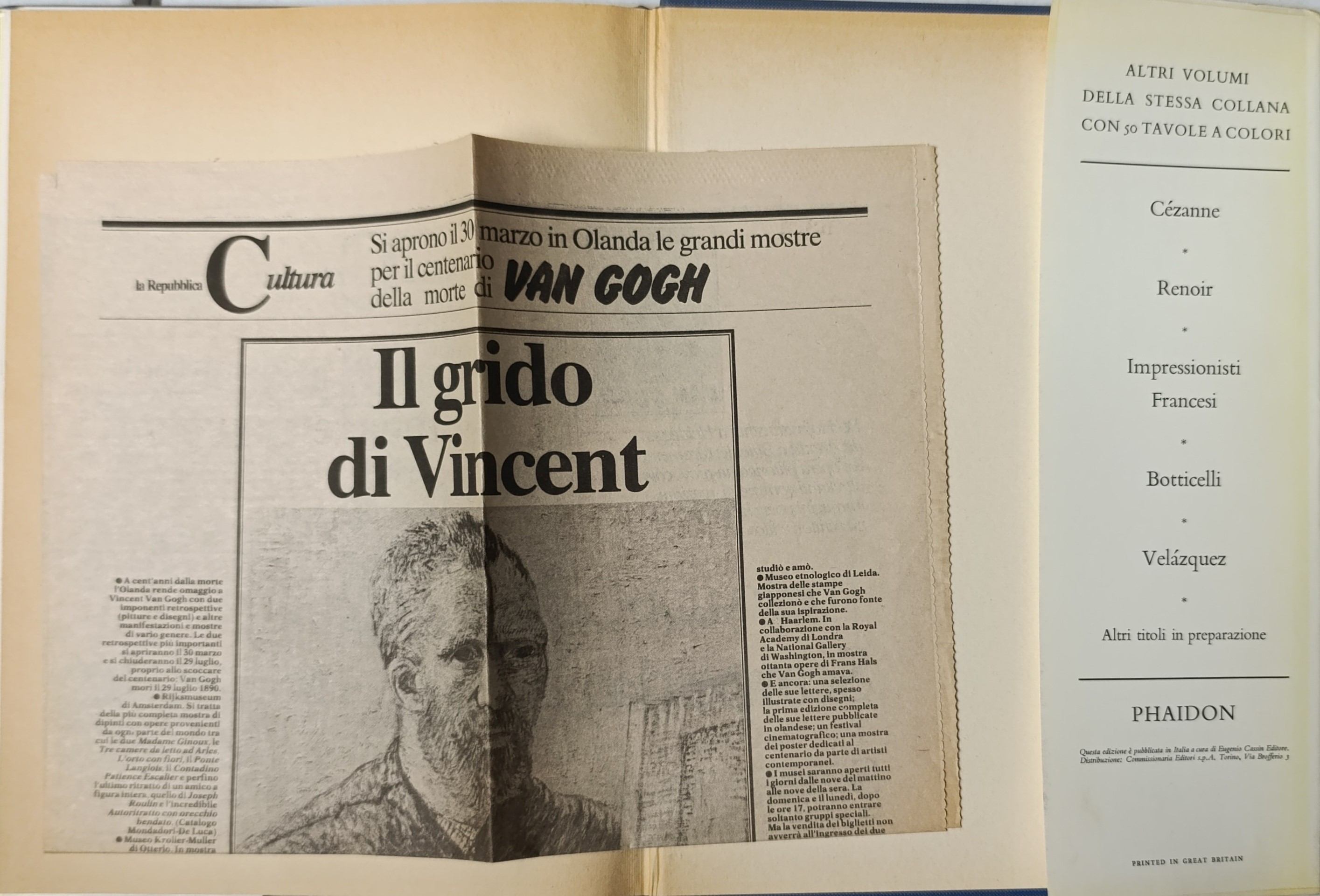 Vincent Van Gogh , cinquanta tavole a colori