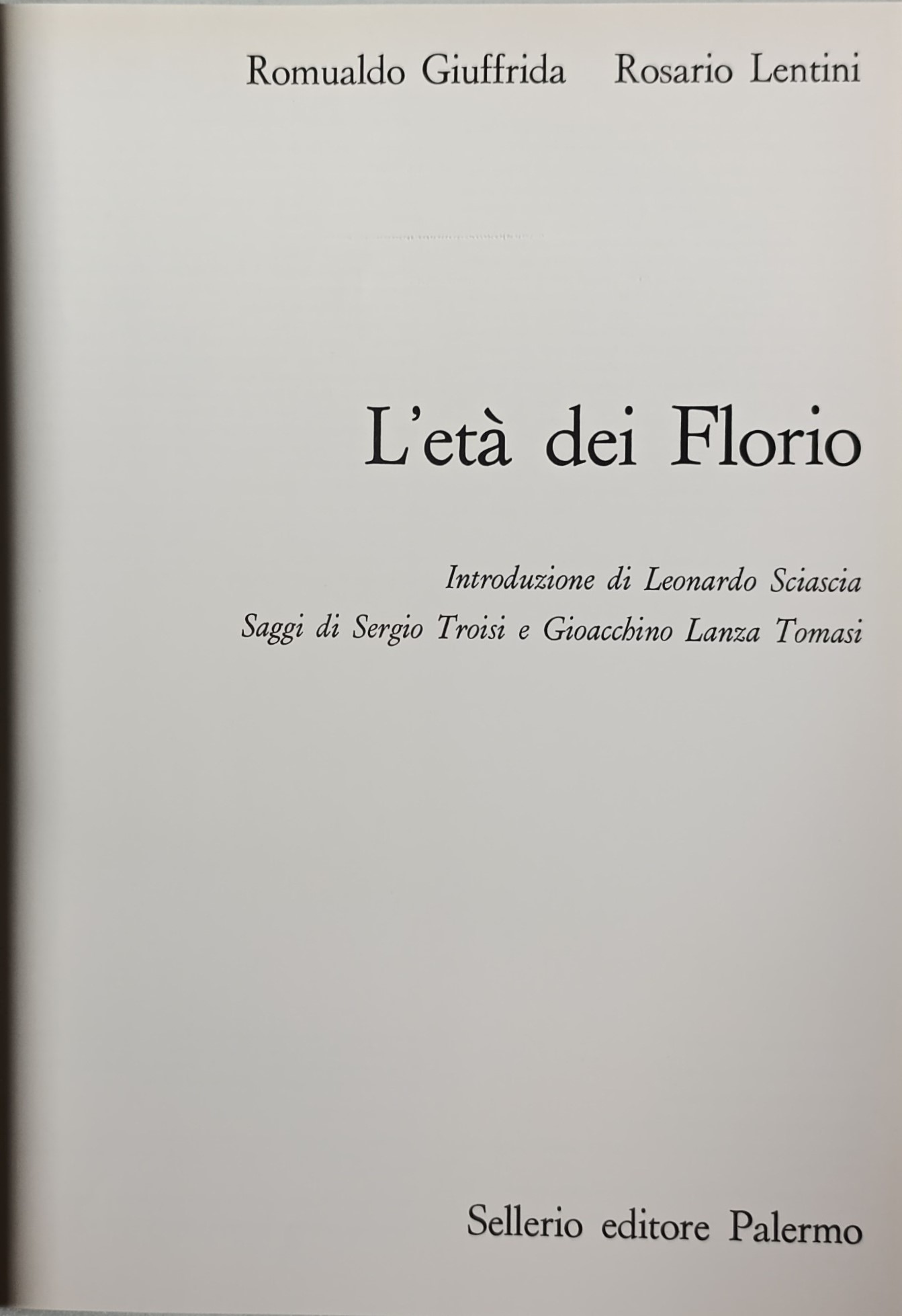 L'età dei Florio
