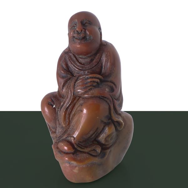 Sigillo a forma di Guanyin in steatite