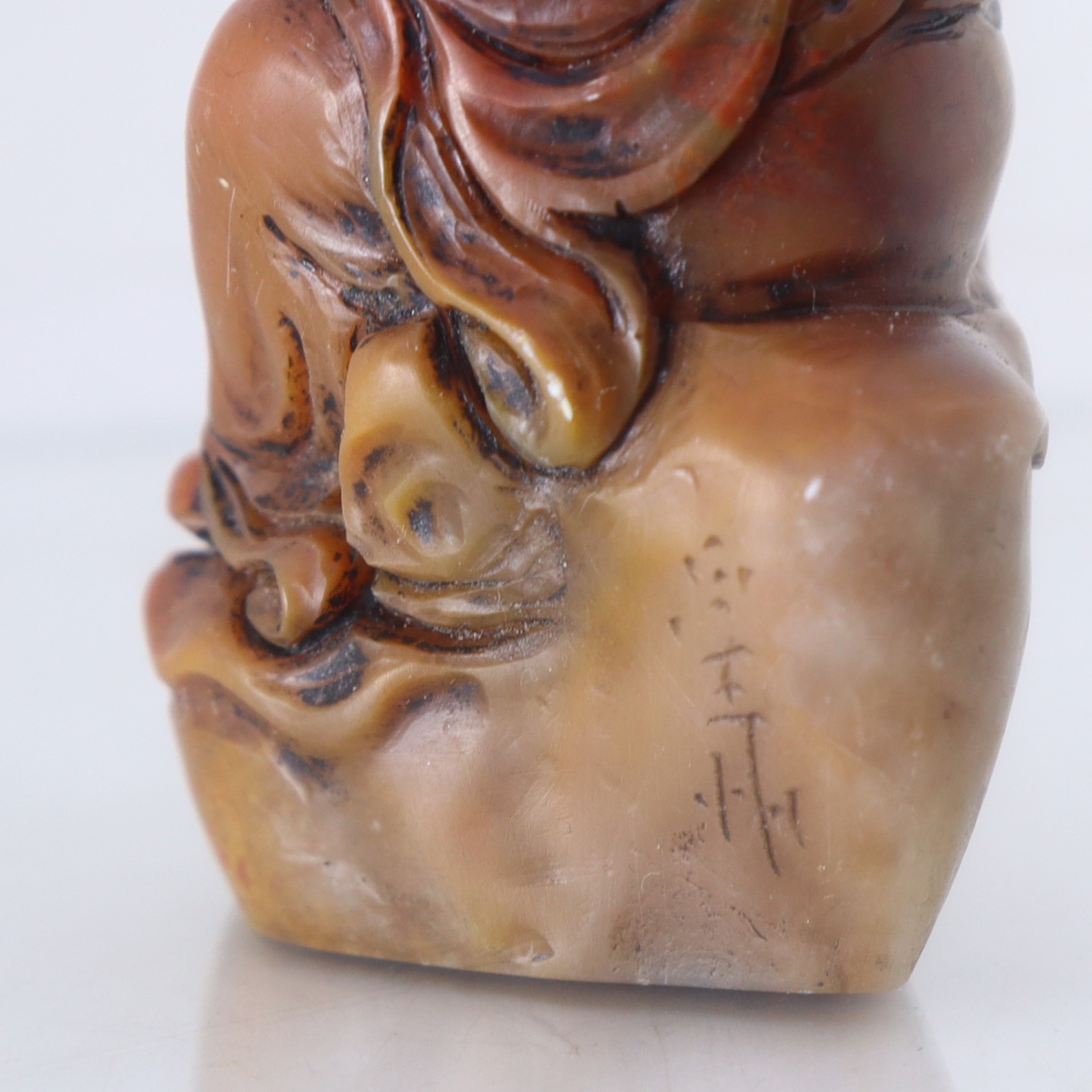 Sigillo a forma di Guanyin in steatite