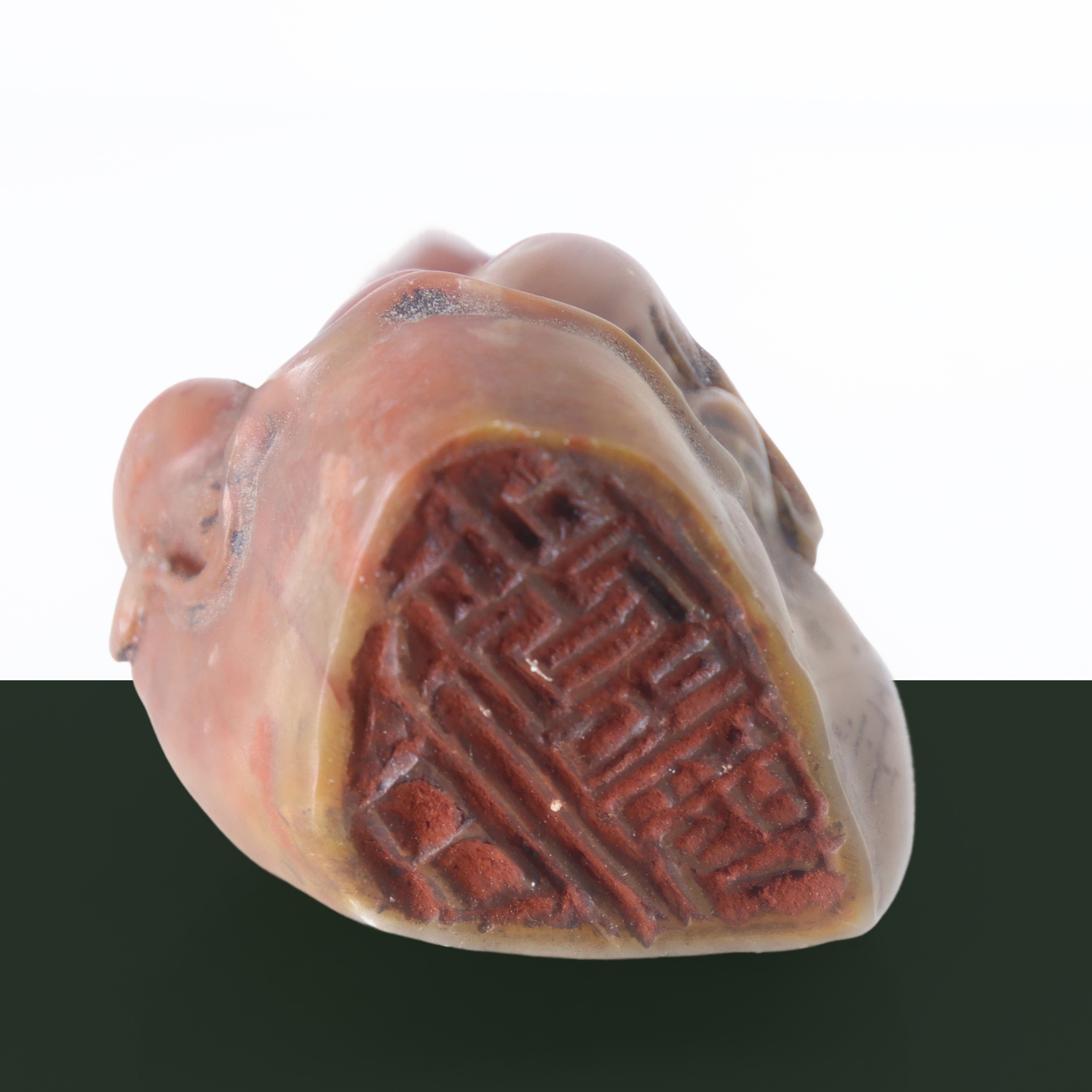 Sigillo a forma di Guanyin in steatite