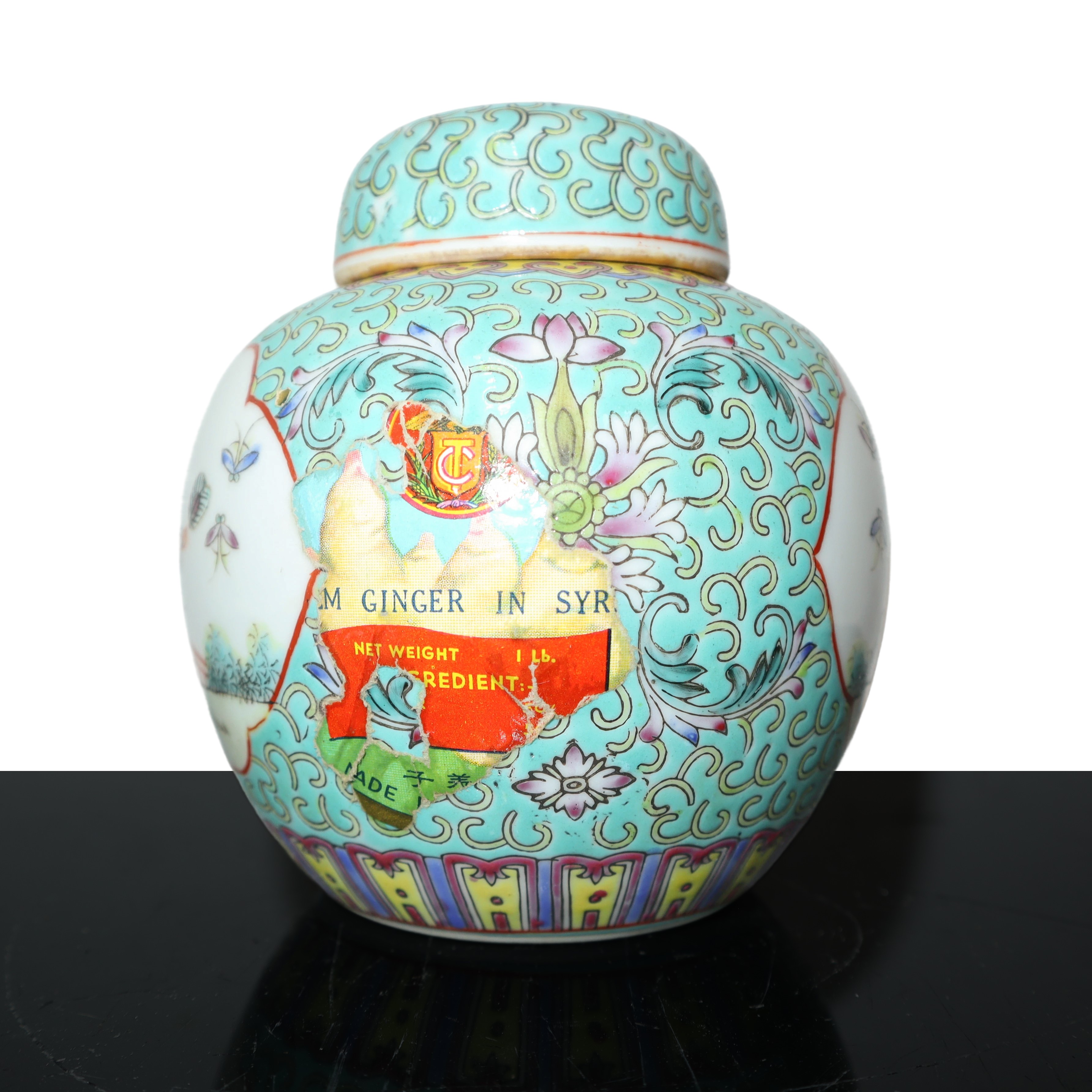 Poutiche Cloisonnet Portazenzero con Scene di Genere sul Fronte e sul Retro