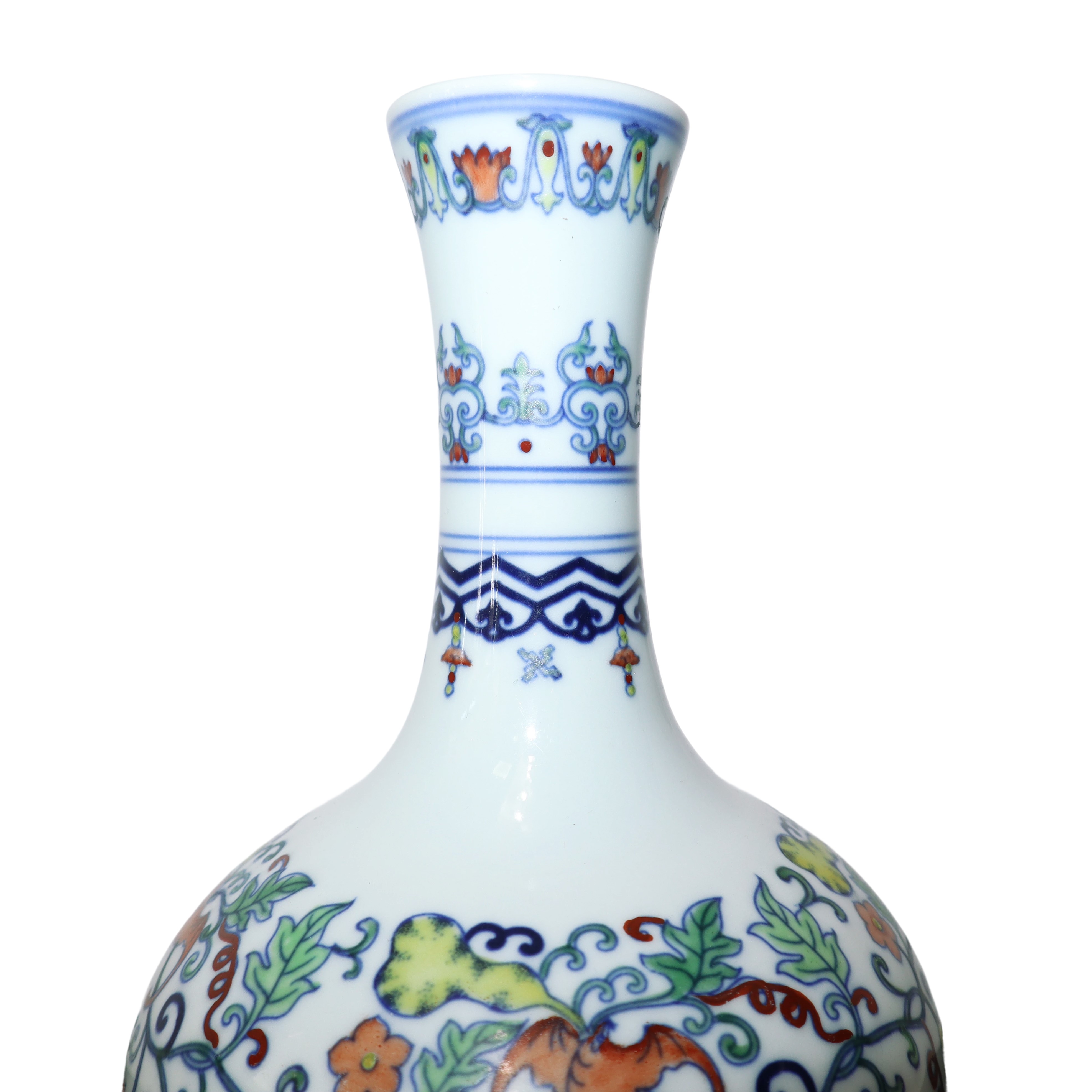 Vaso cinese in porcellana Doucai