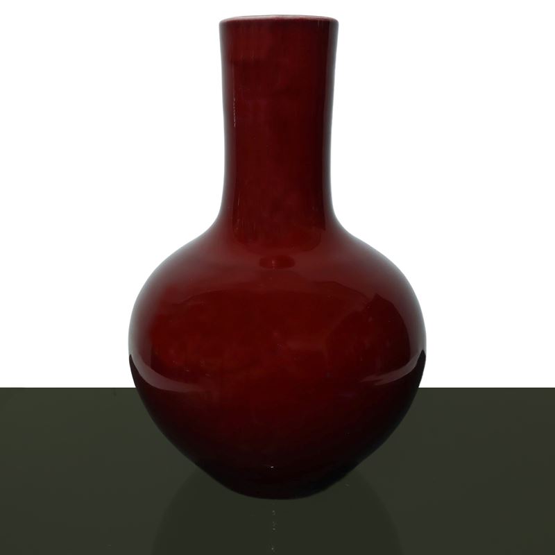 Vaso Cinese in Porcellana Rossa
