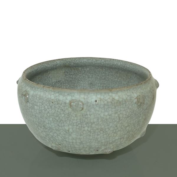 Lavapennelli cinese in porcellana Celadon