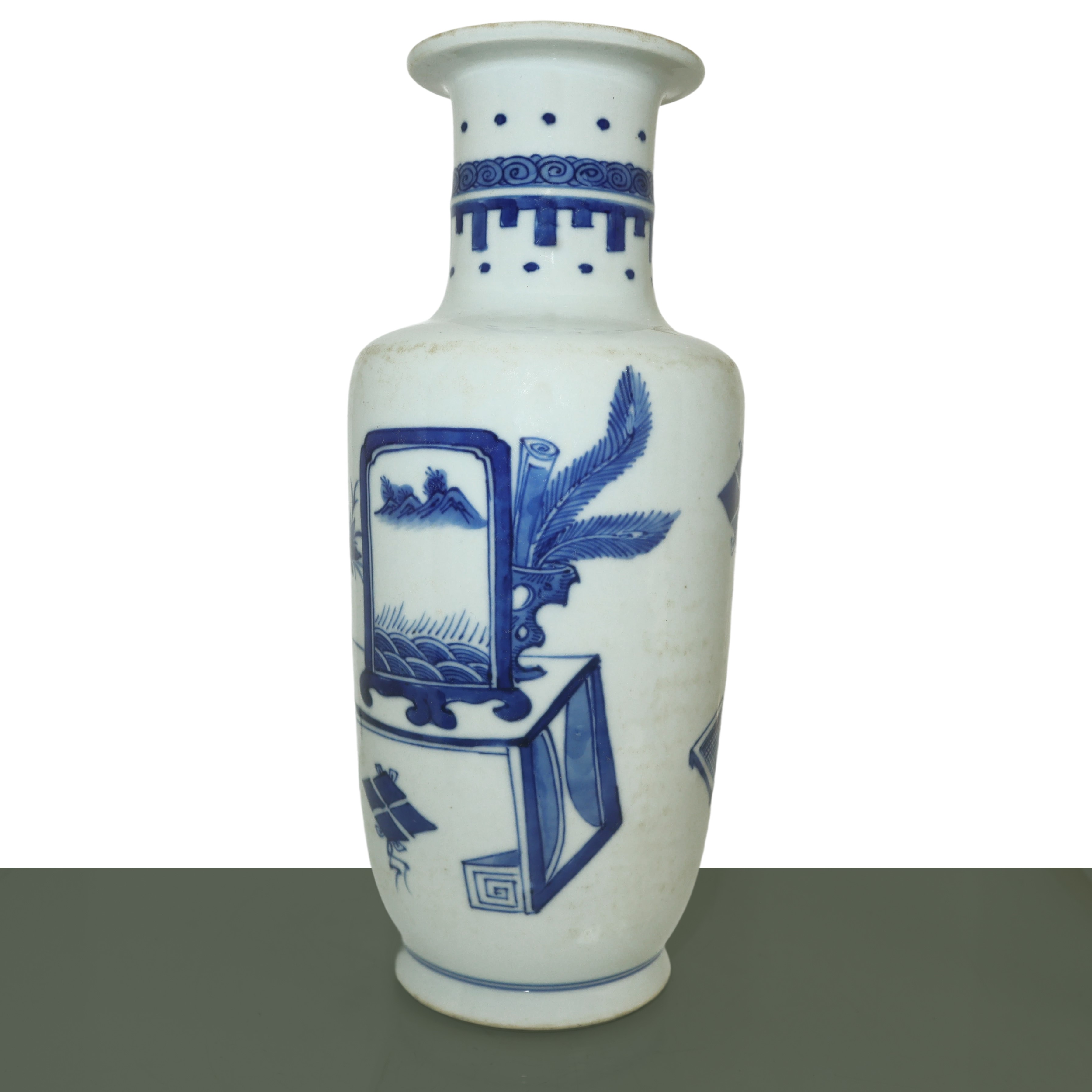 Vaso nei toni blu e bianco