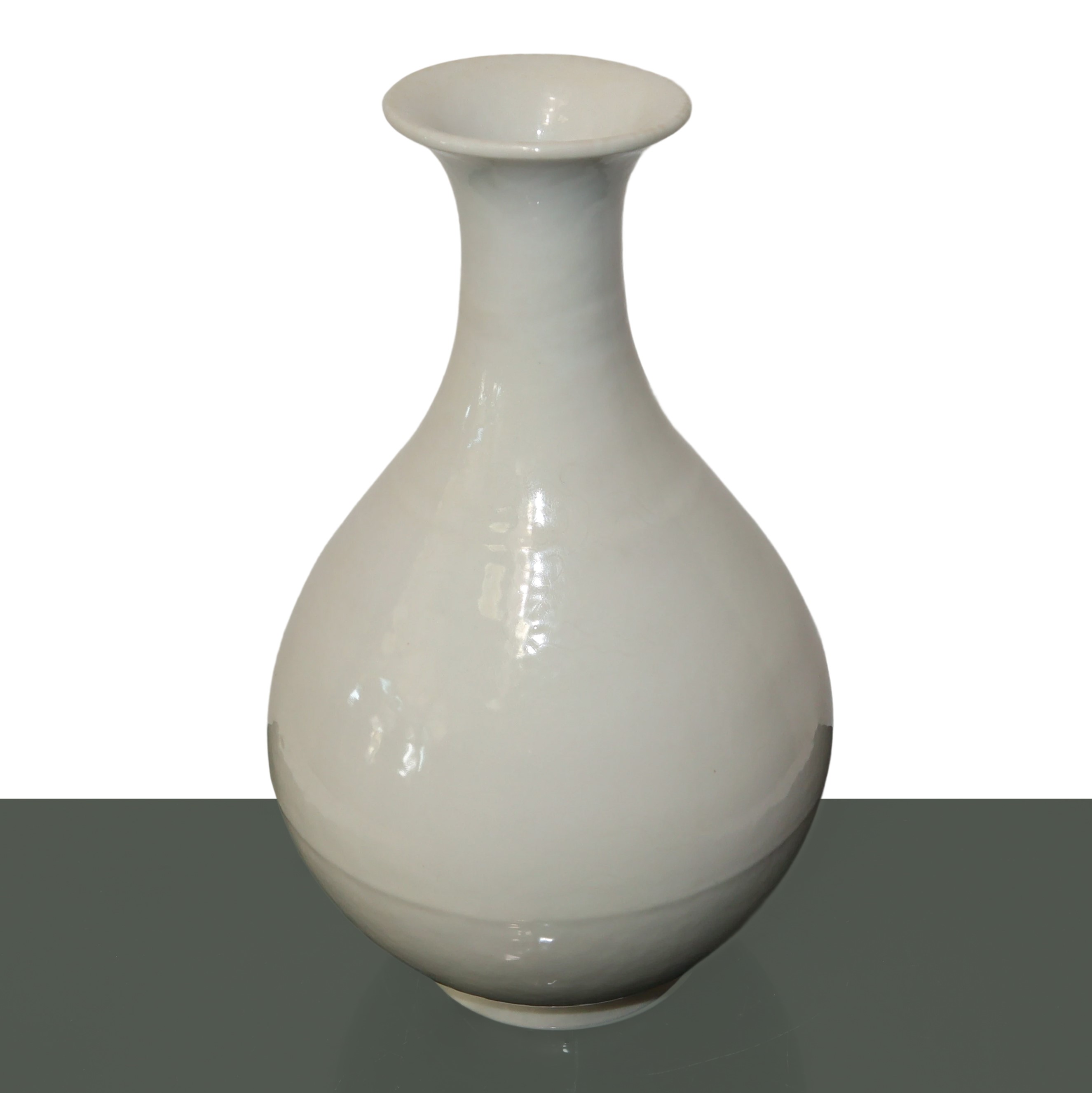 Vaso cinese in porcellana bianca