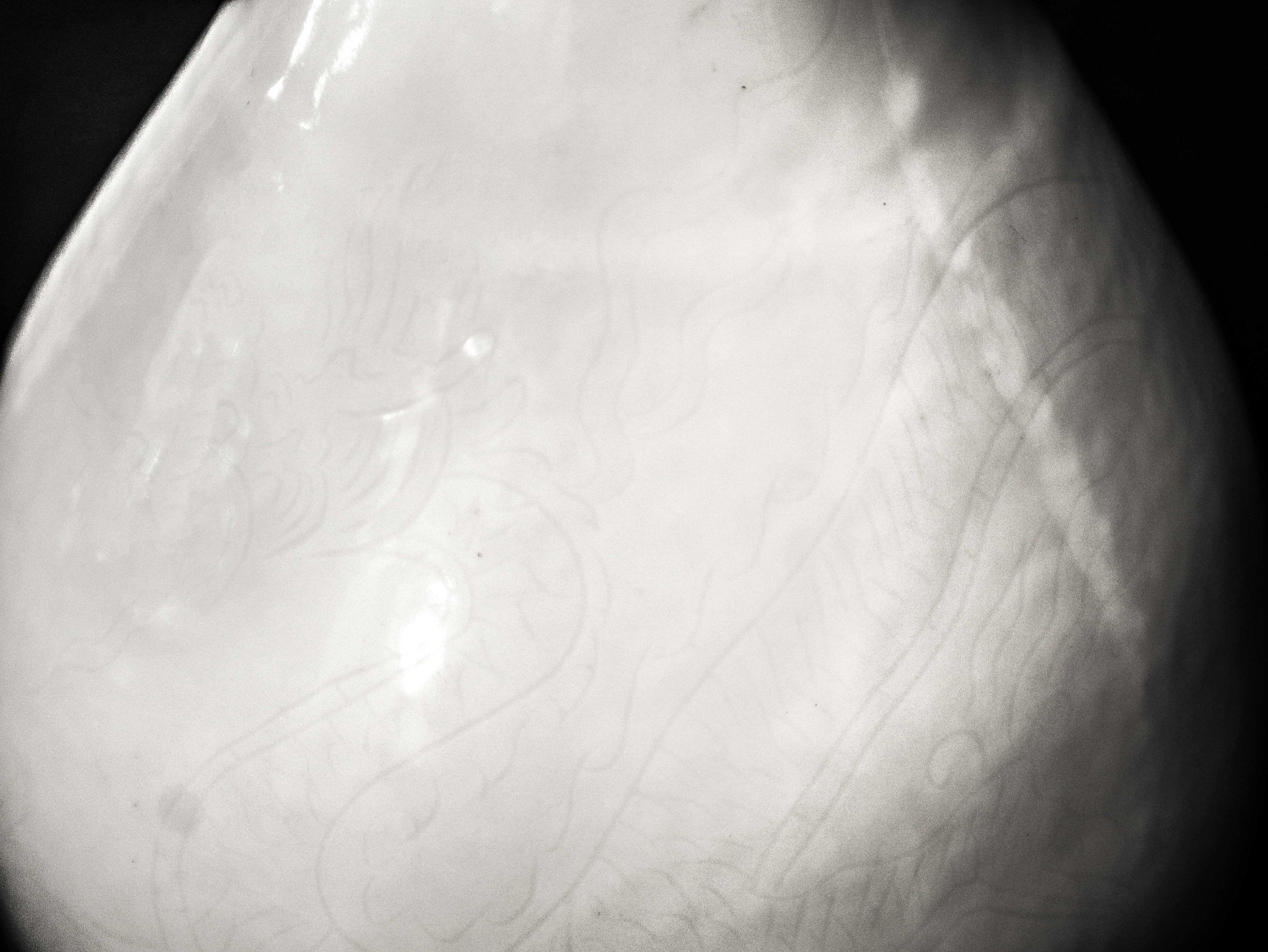 Vaso cinese in porcellana bianca