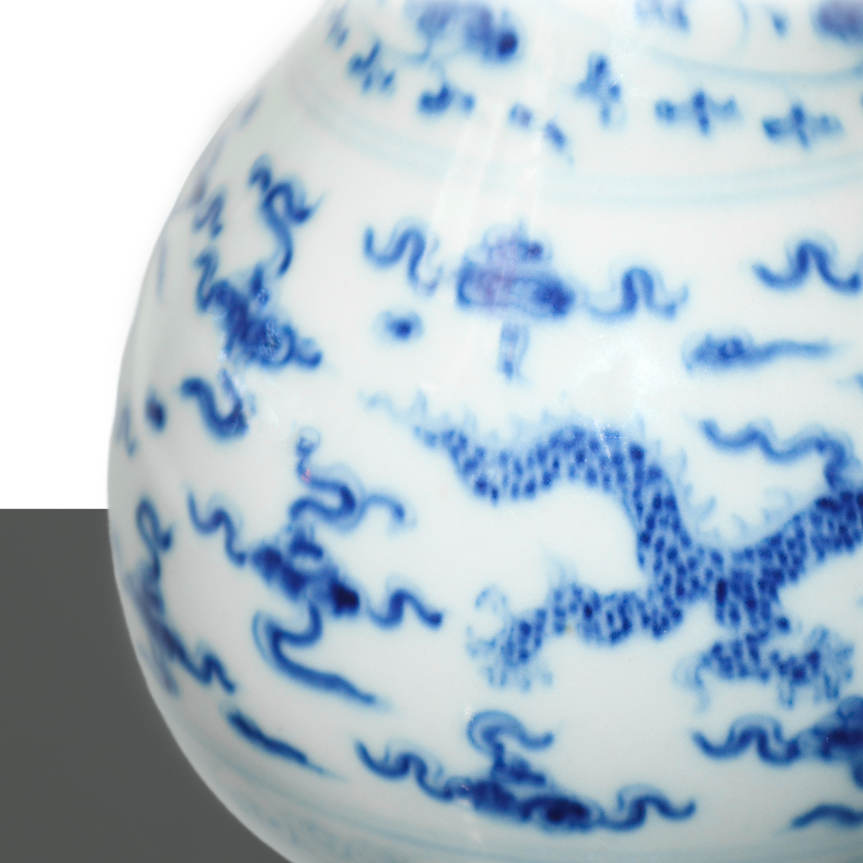 Vaso nei toni del blu