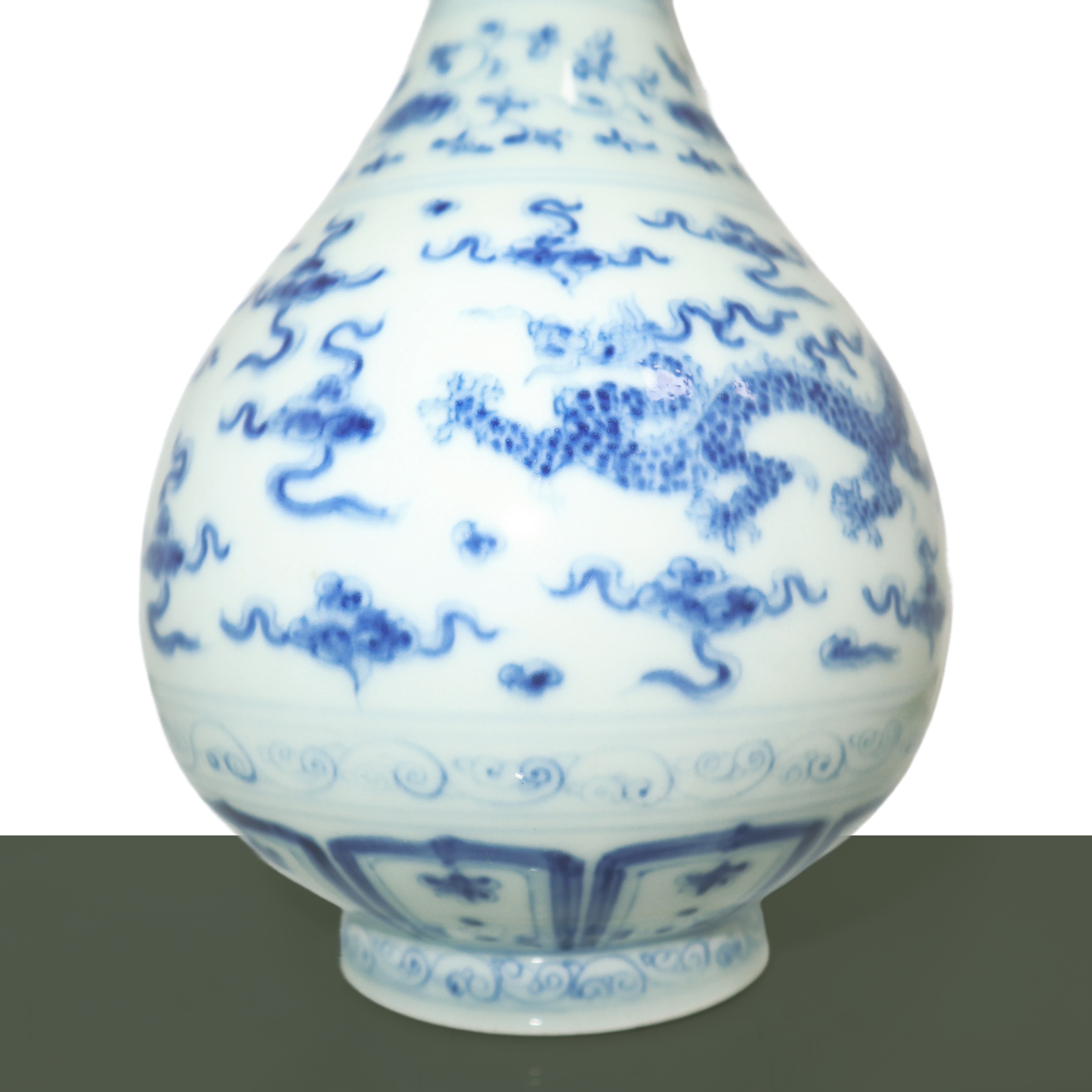 Vaso nei toni del blu