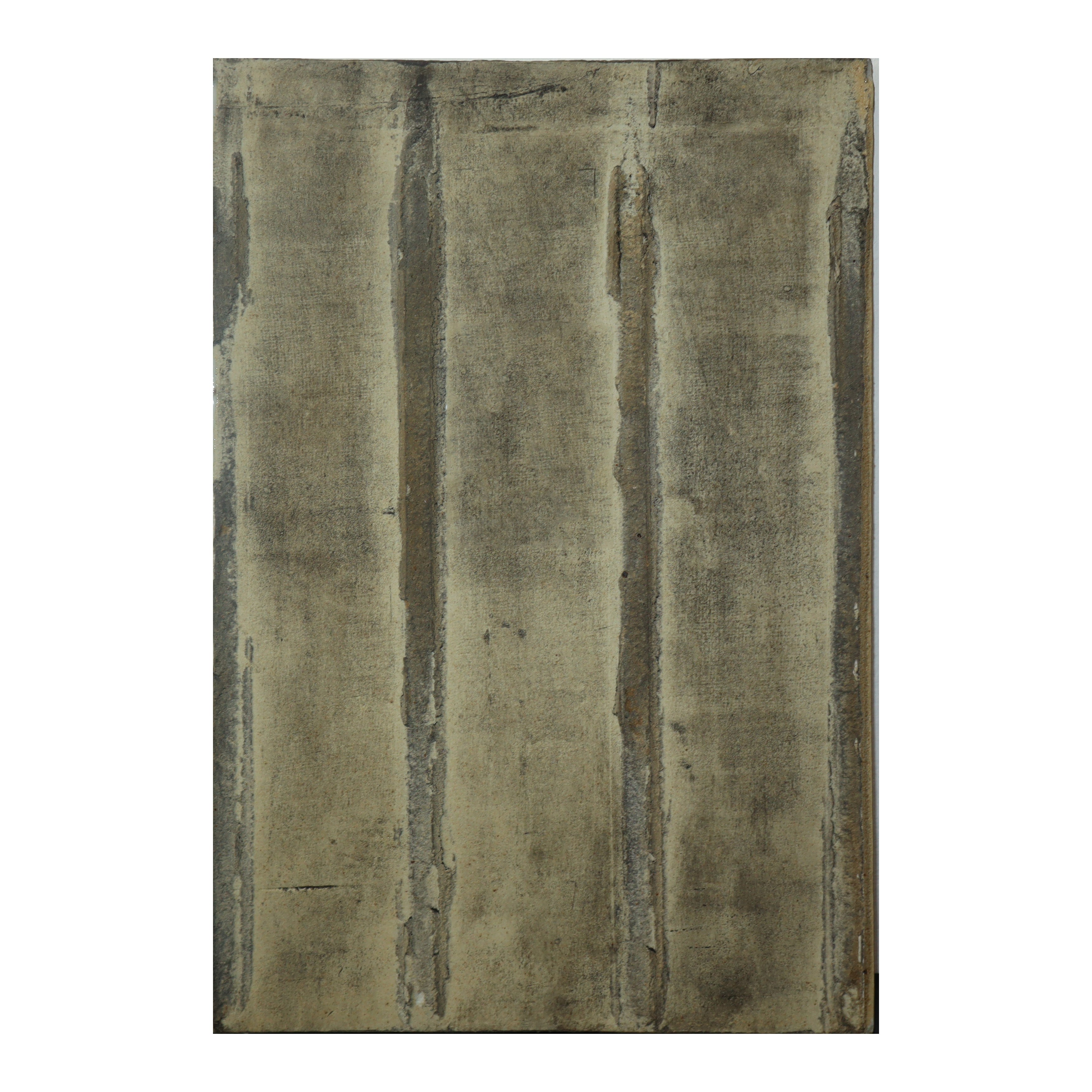 Mattonella cinese in ceramica con raffigurazione di albero con uccelli e iscrizioni