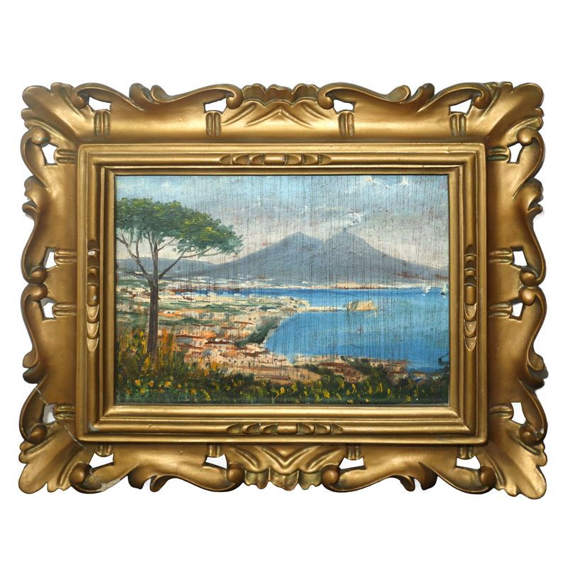 Golfo di Napoli con Vesuvio