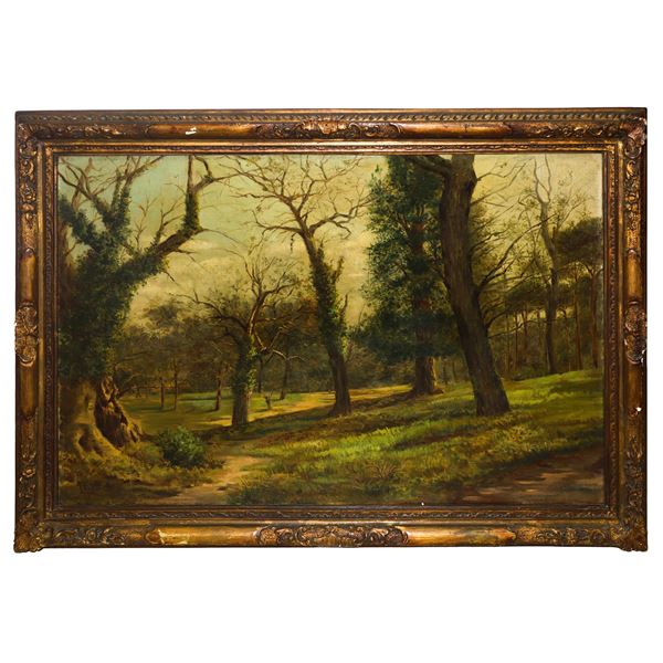 Luigi Gioli - Paesaggio con alberi