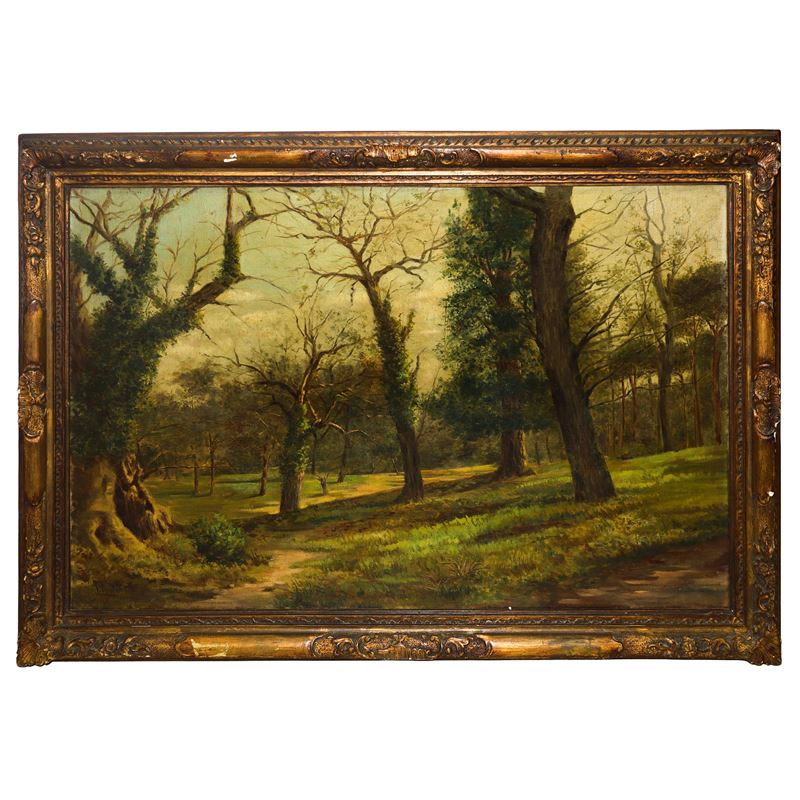 Paesaggio con alberi