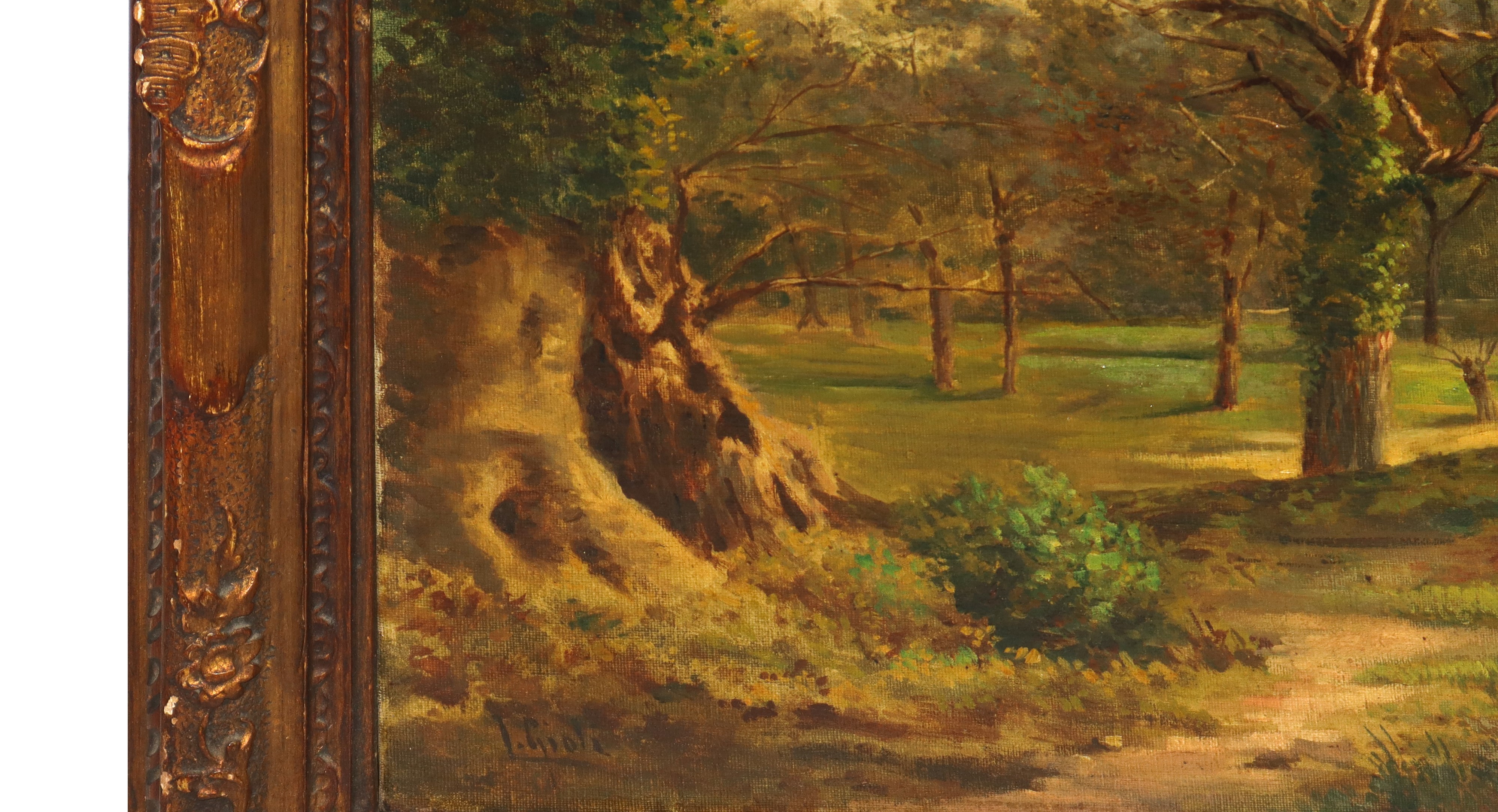 Paesaggio con alberi