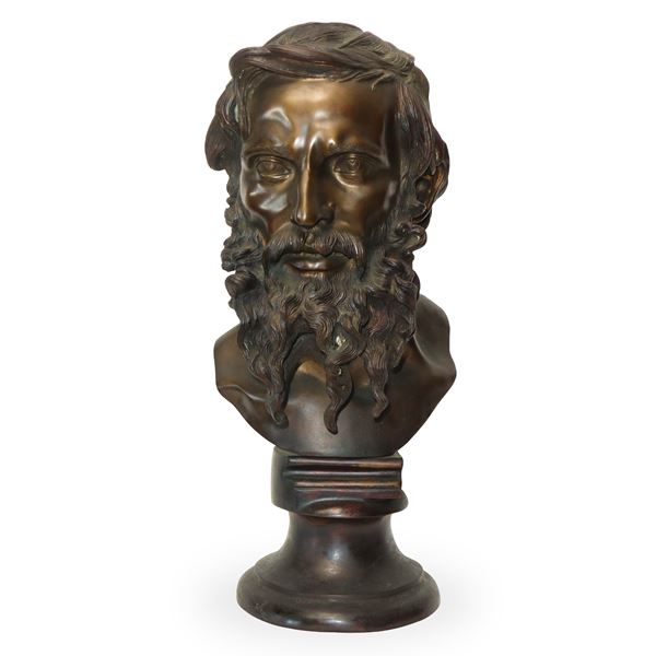 Vincenzo Gemito - Philosopher, bronze sculpture